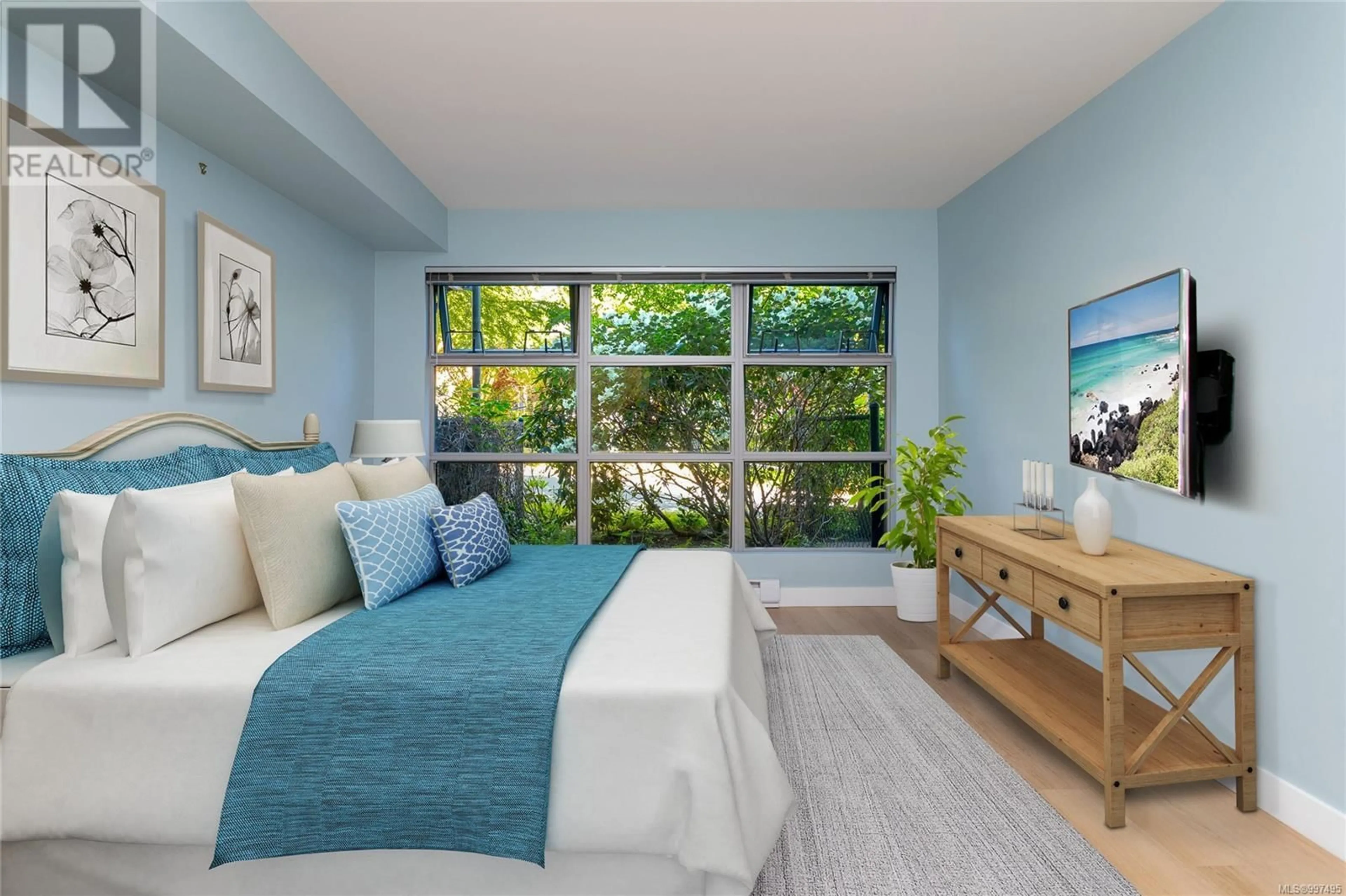 Bedroom with bed, unknown for 103 - 797 TYEE ROAD, Victoria British Columbia V9A7R4