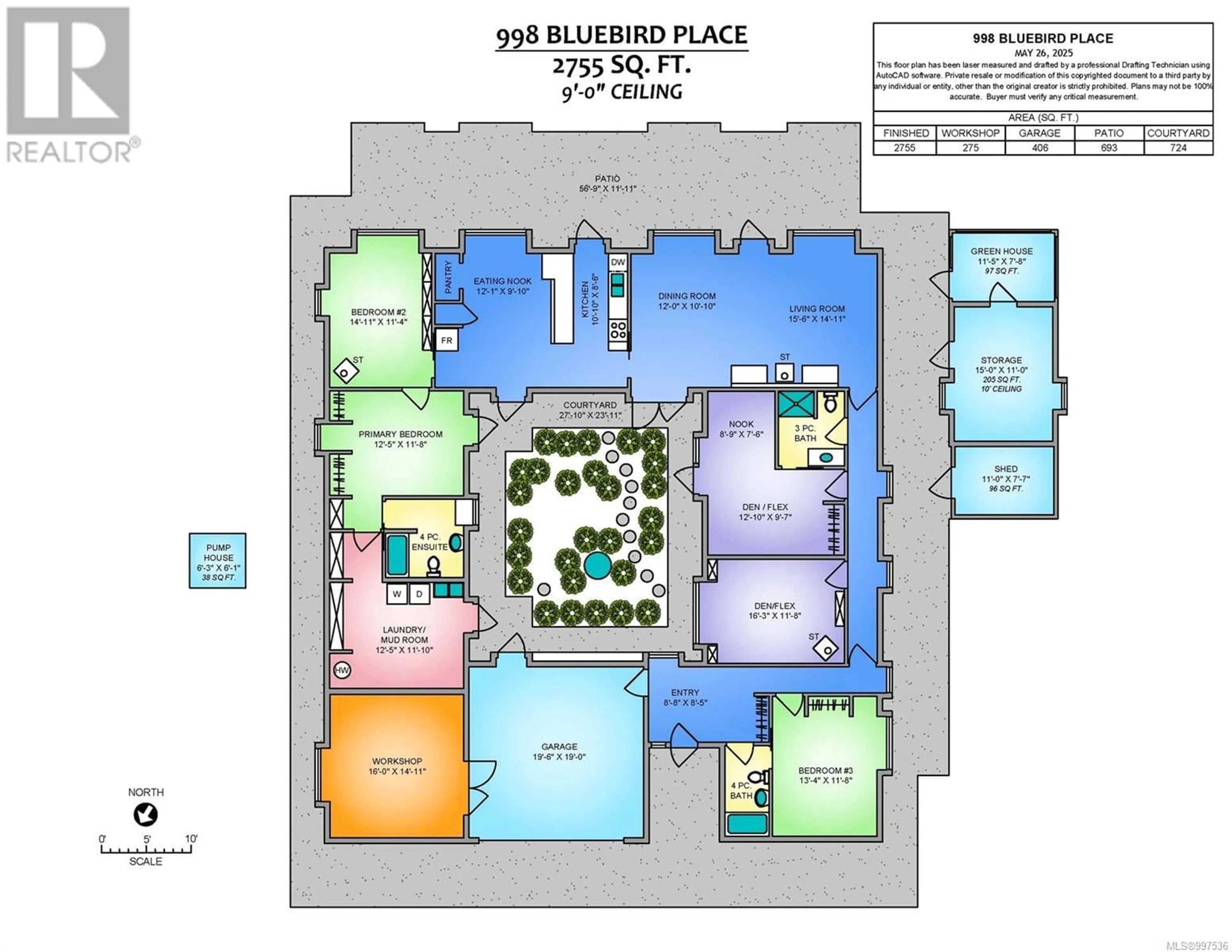 Floor plan for 998 BLUEBIRD PLACE, Qualicum Beach British Columbia V9K1M7