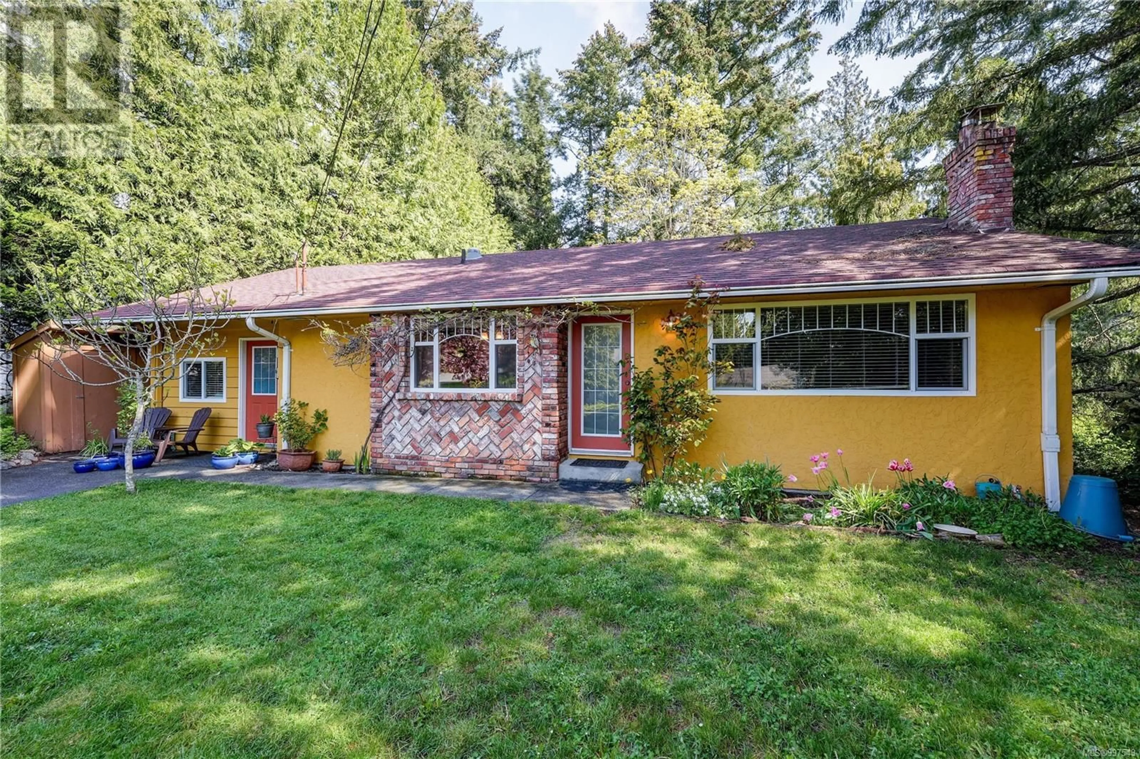 Home with vinyl exterior material, street for 111 MARLER DRIVE, View Royal British Columbia V9B6B7