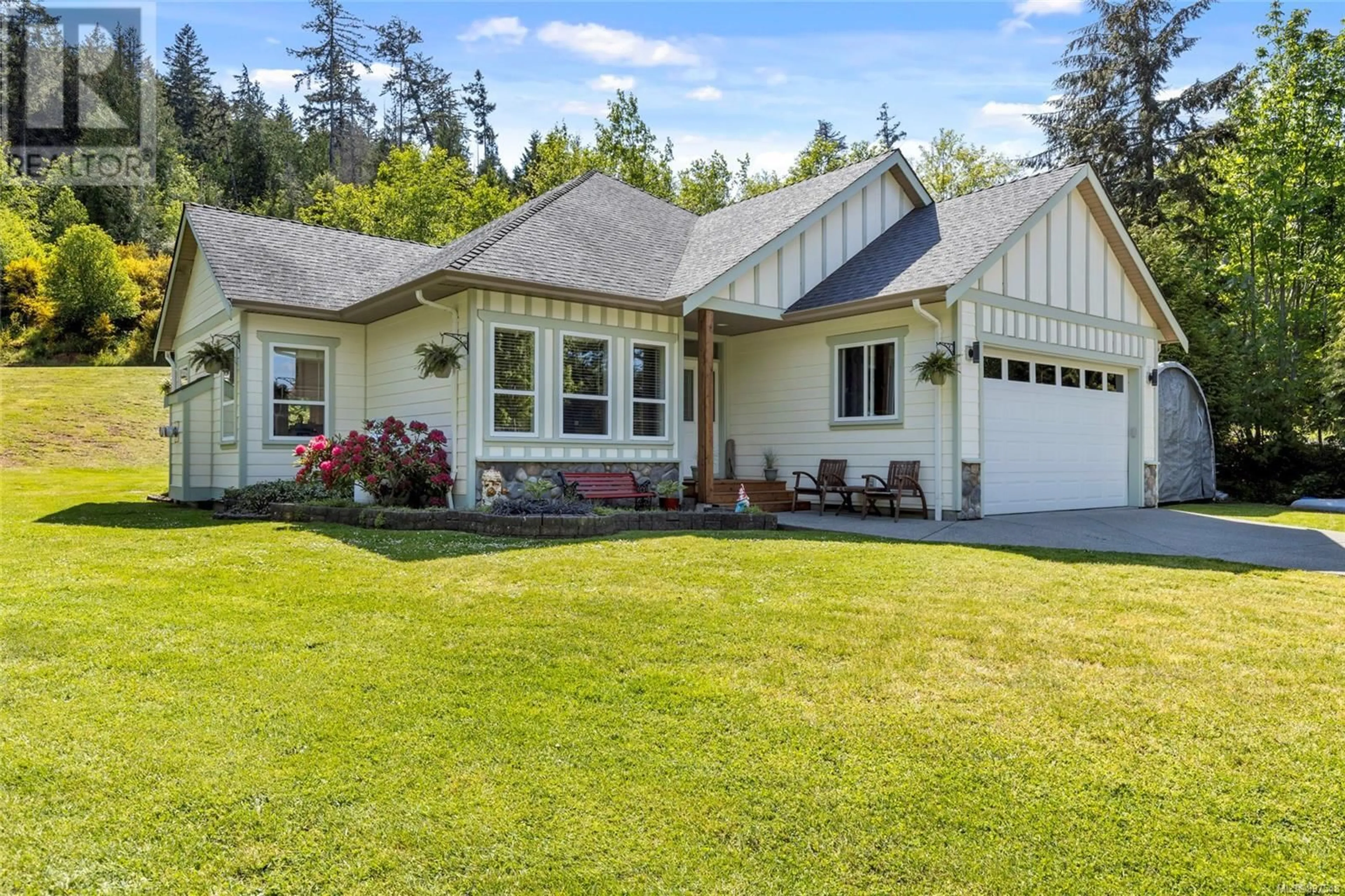 Home with vinyl exterior material, street for 2877 PATRICIA MARIE PLACE, Sooke British Columbia V9Z0J7