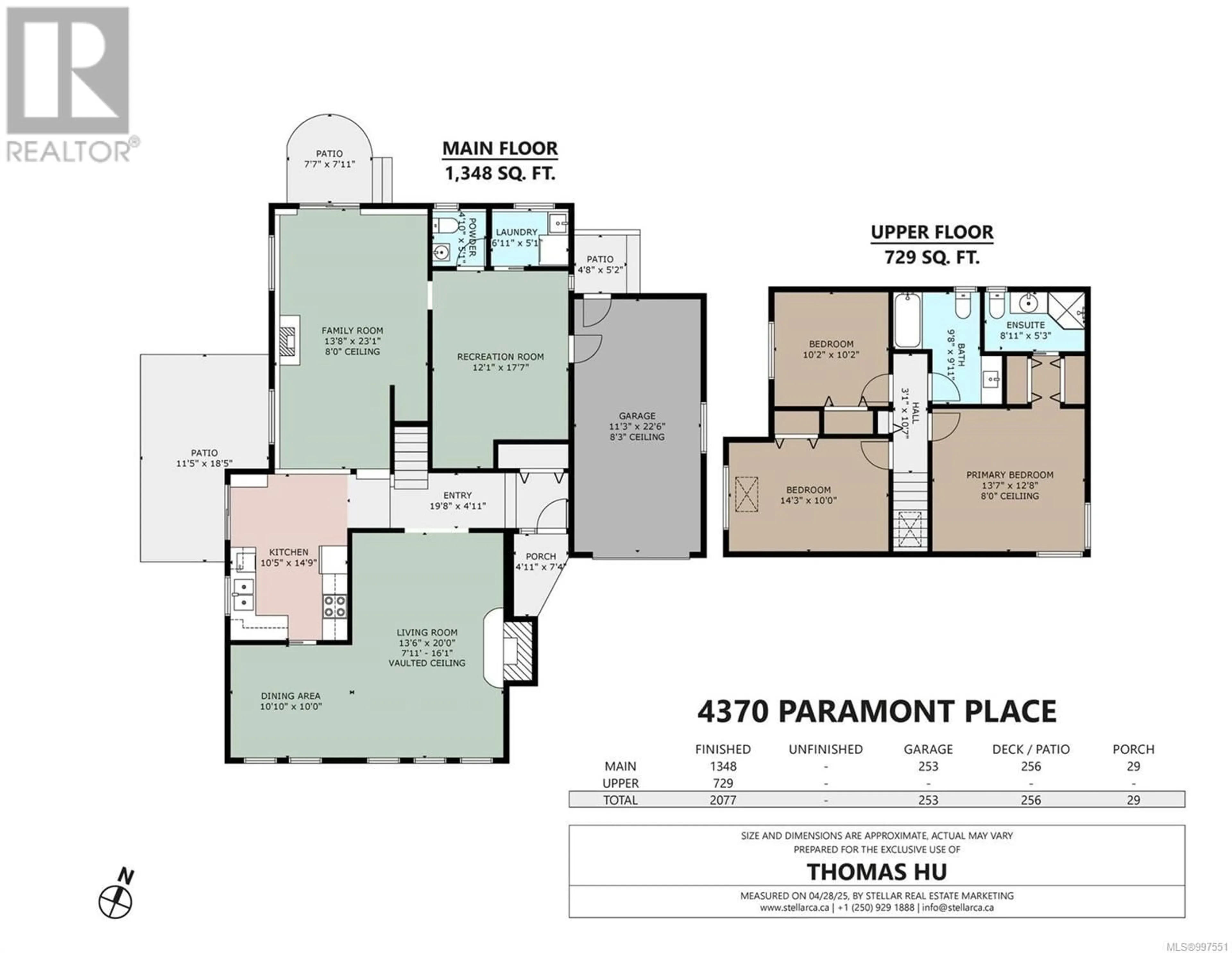 Floor plan for 4370 PARAMONT PLACE, Saanich British Columbia V8N5V6