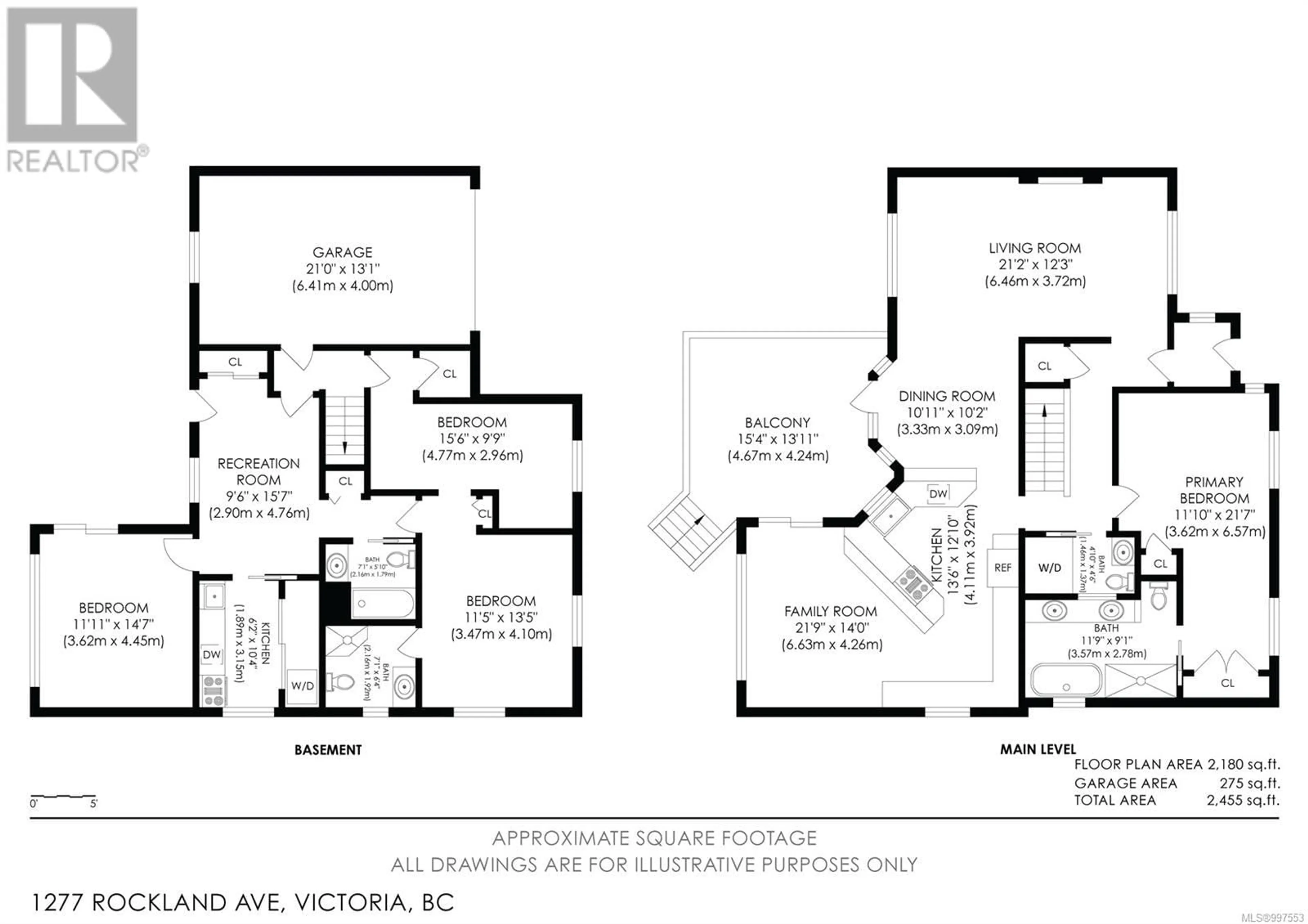 Floor plan for 1277 ROCKLAND AVENUE, Victoria British Columbia V8V3J3