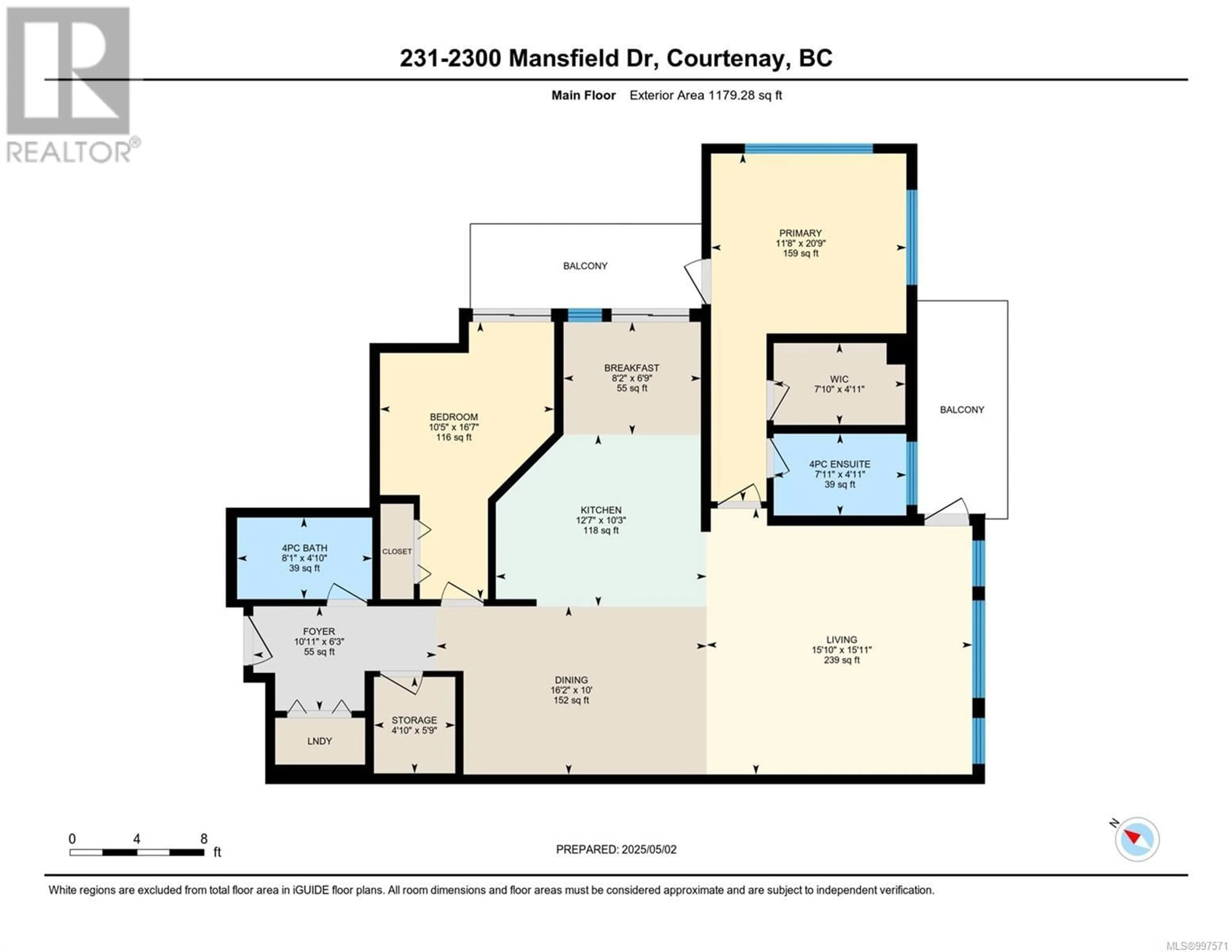 Floor plan for 231 - 2300 MANSFIELD DRIVE, Courtenay British Columbia V9N3S3