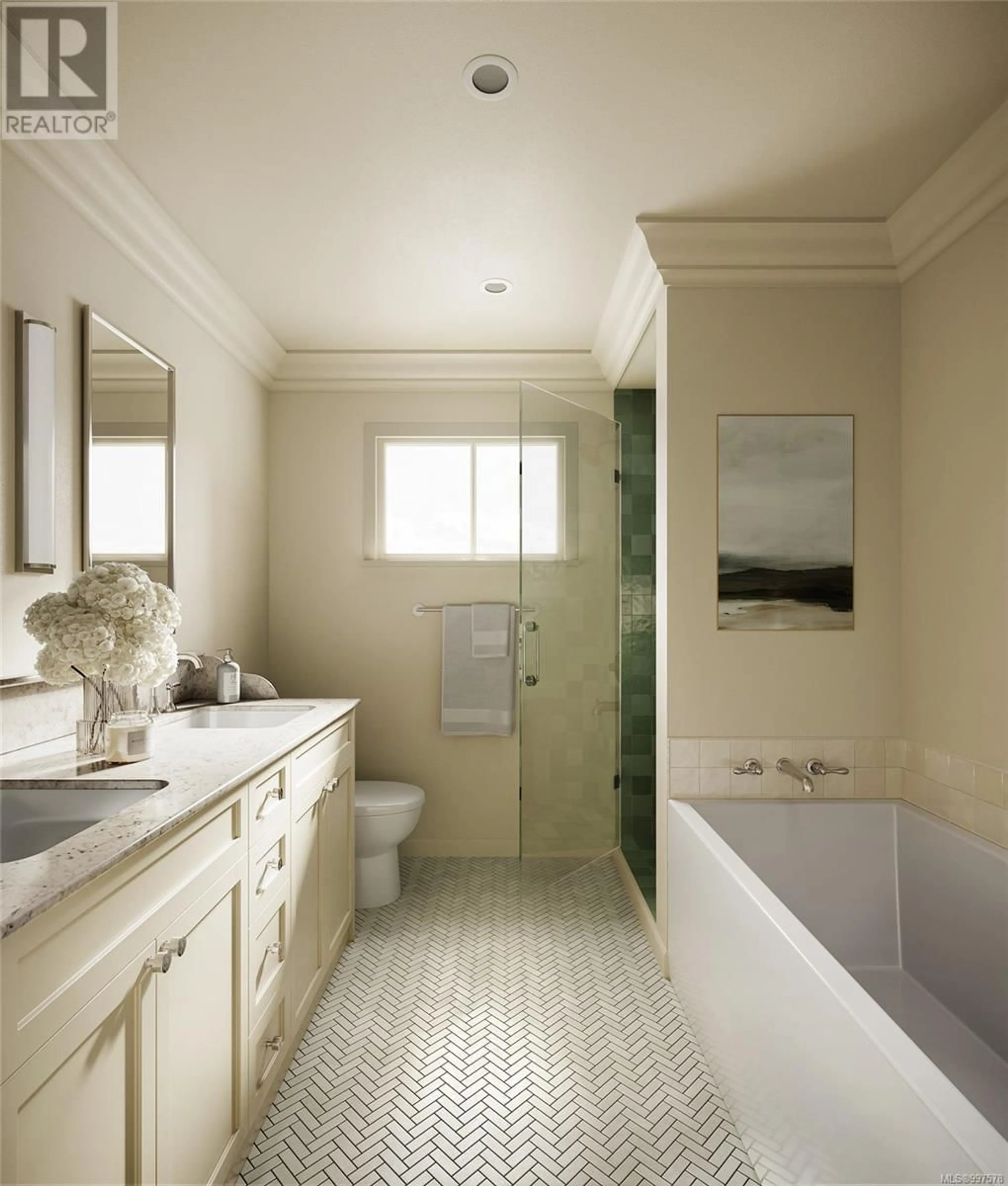 Contemporary bathroom, ceramic/tile floor for 3529 GREYSTONE CLOSE, Langford British Columbia V9C3X2