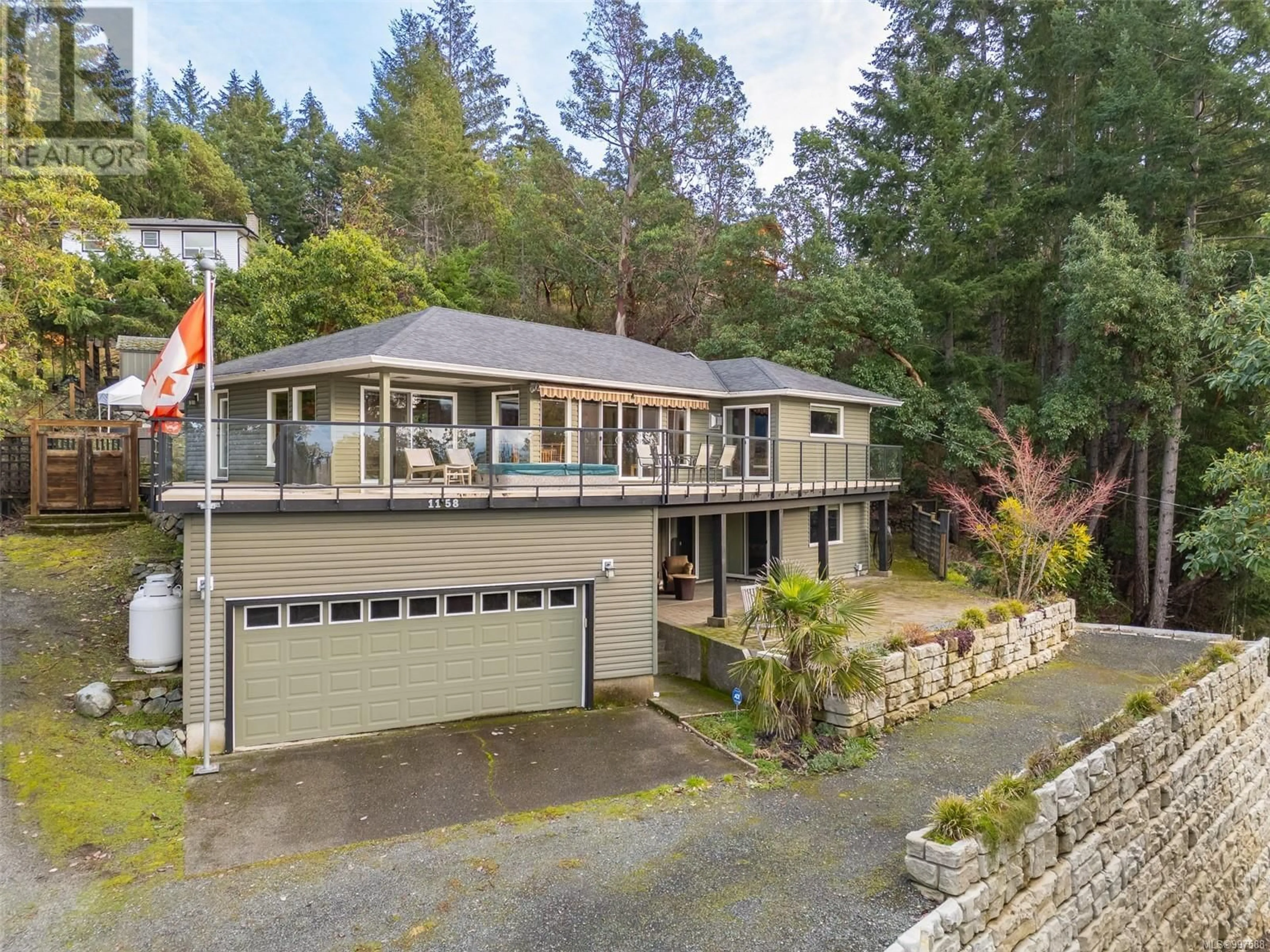 A pic from outside/outdoor area/front of a property/back of a property/a pic from drone, unknown for 1158 KATHLEEN DRIVE, Duncan British Columbia V9L5S4
