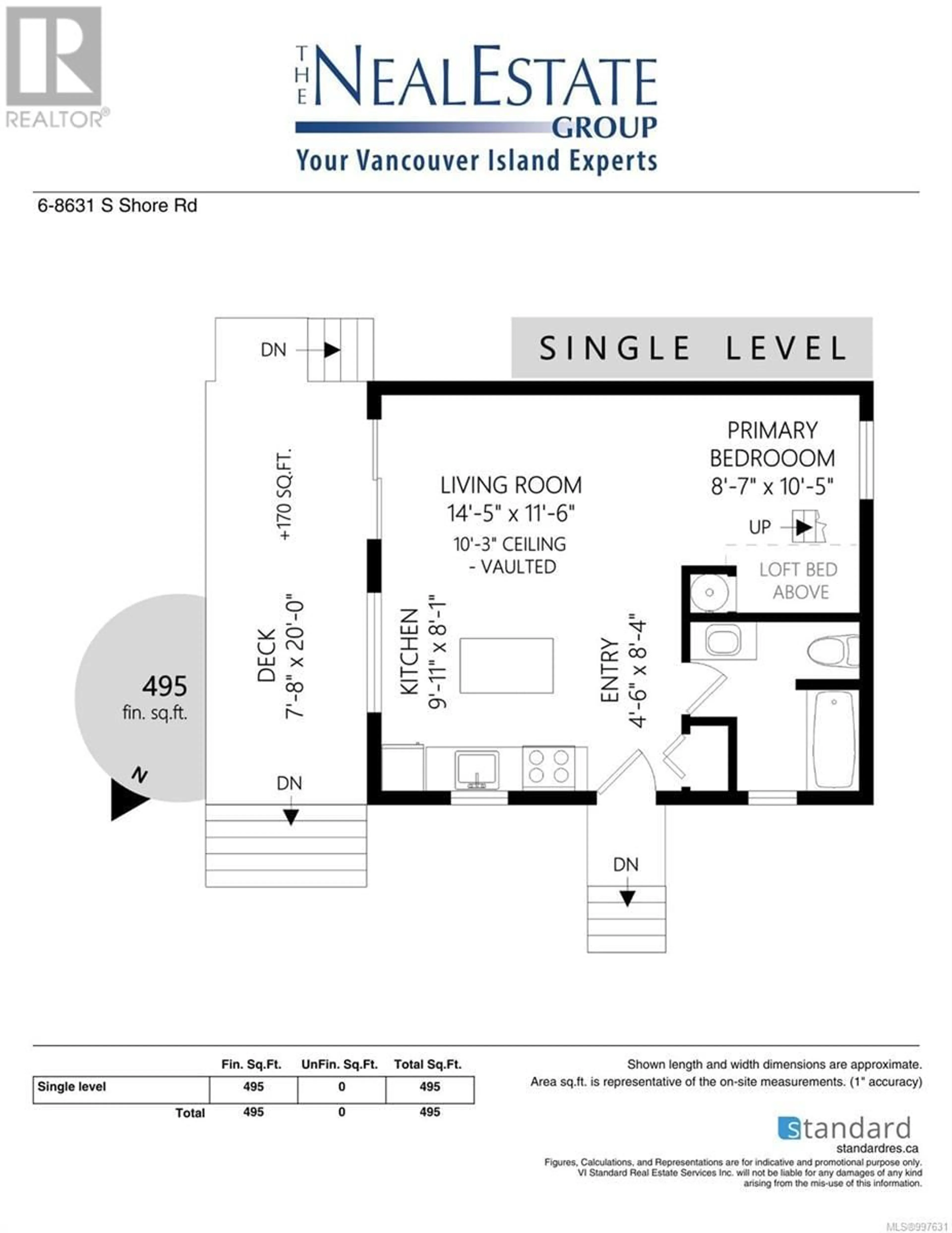 Floor plan for 6 - 8631 SOUTH SHORE ROAD, Lake Cowichan British Columbia V0R2G0