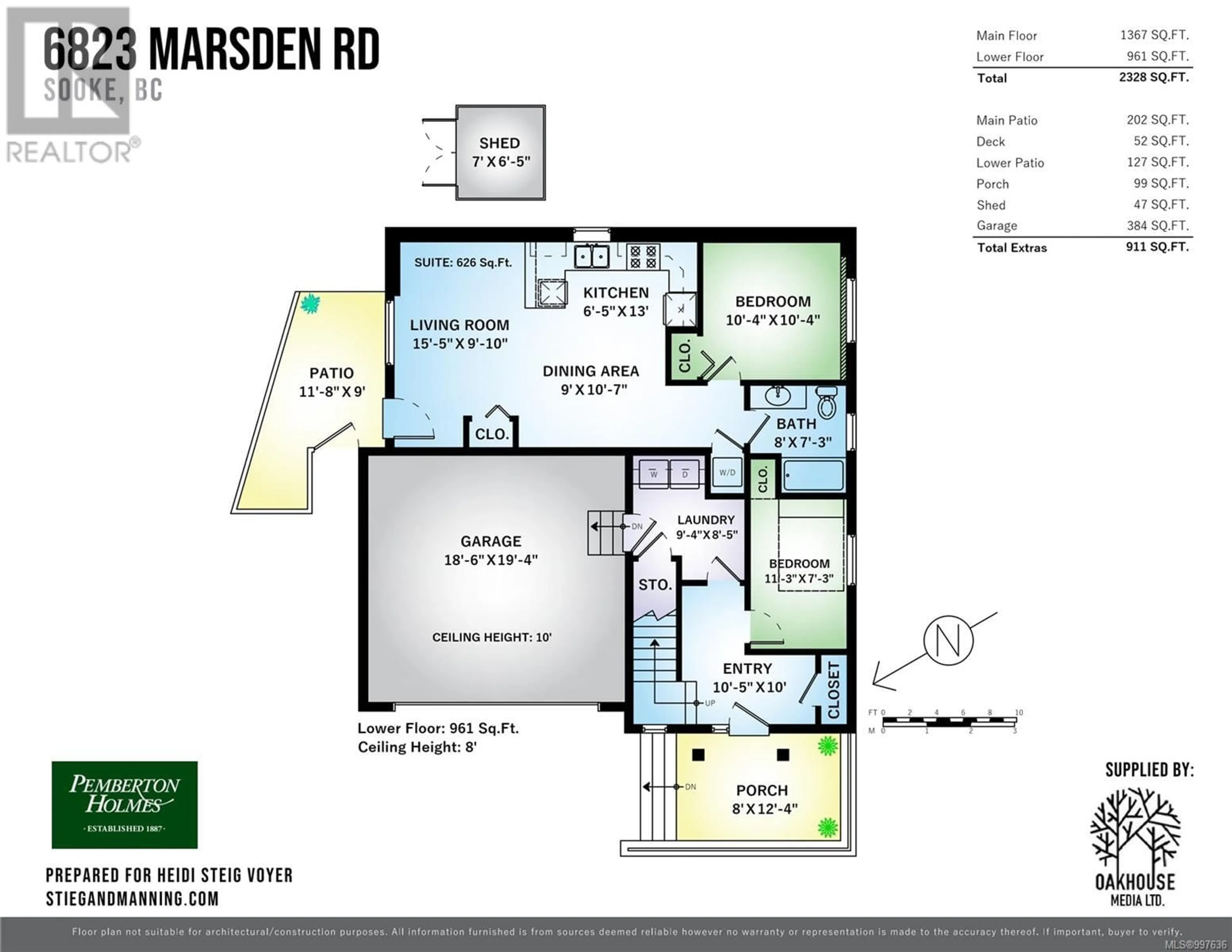 Floor plan for 6823 MARSDEN ROAD, Sooke British Columbia V9Z1L3