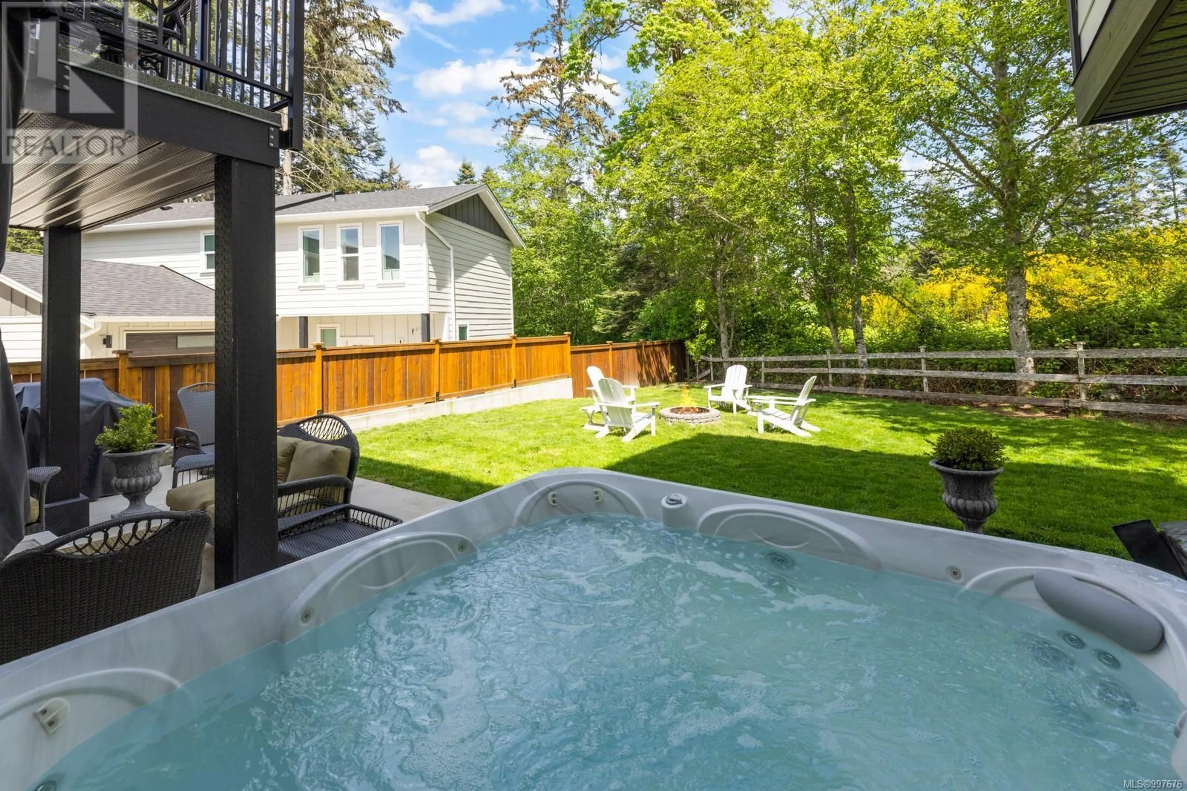 Patio, water/lake/river/ocean view for 2000 STONE HEARTH LANE, Sooke British Columbia V9Z1L3