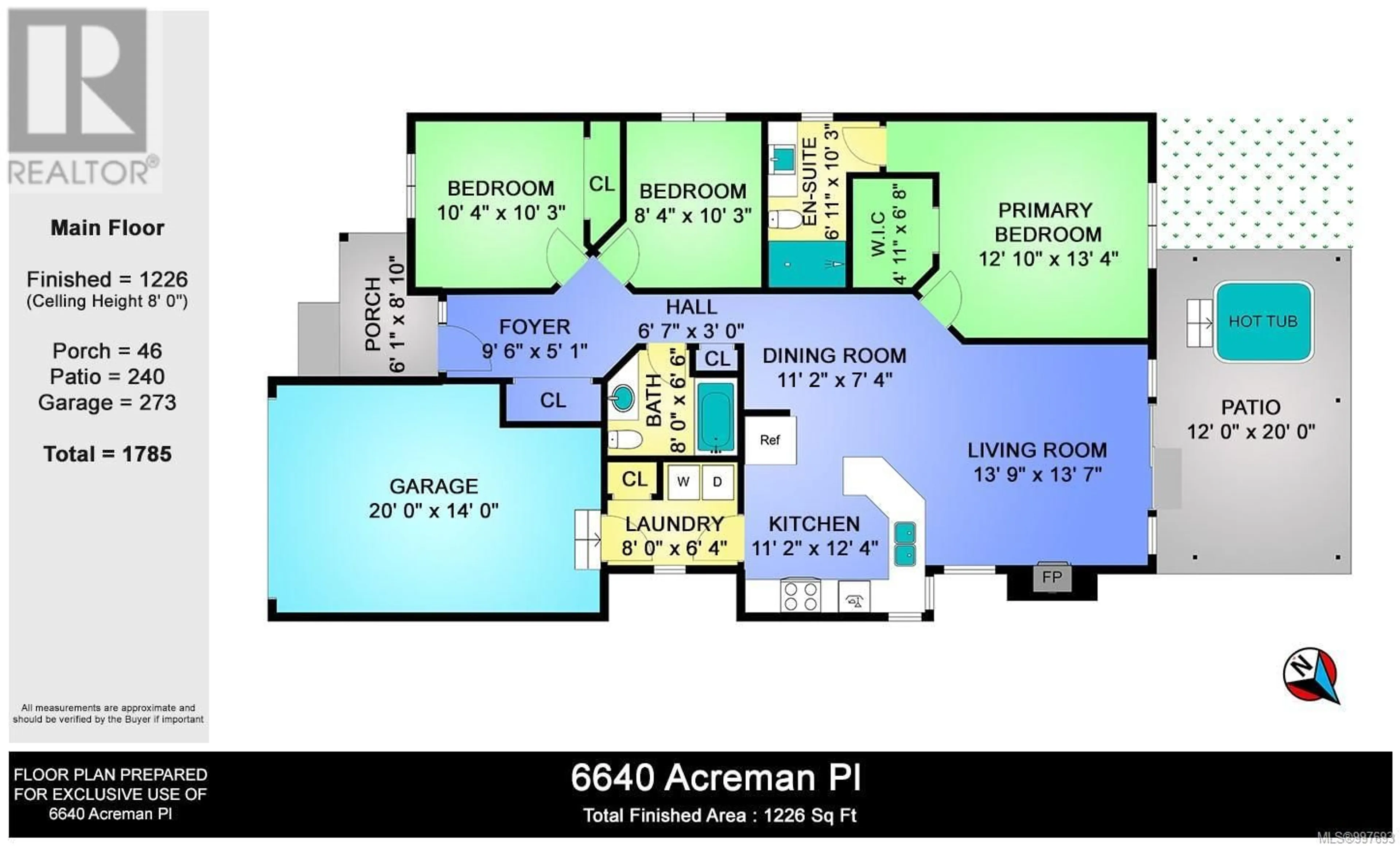 Floor plan for 6640 ACREMAN PLACE, Sooke British Columbia V9Z0V9