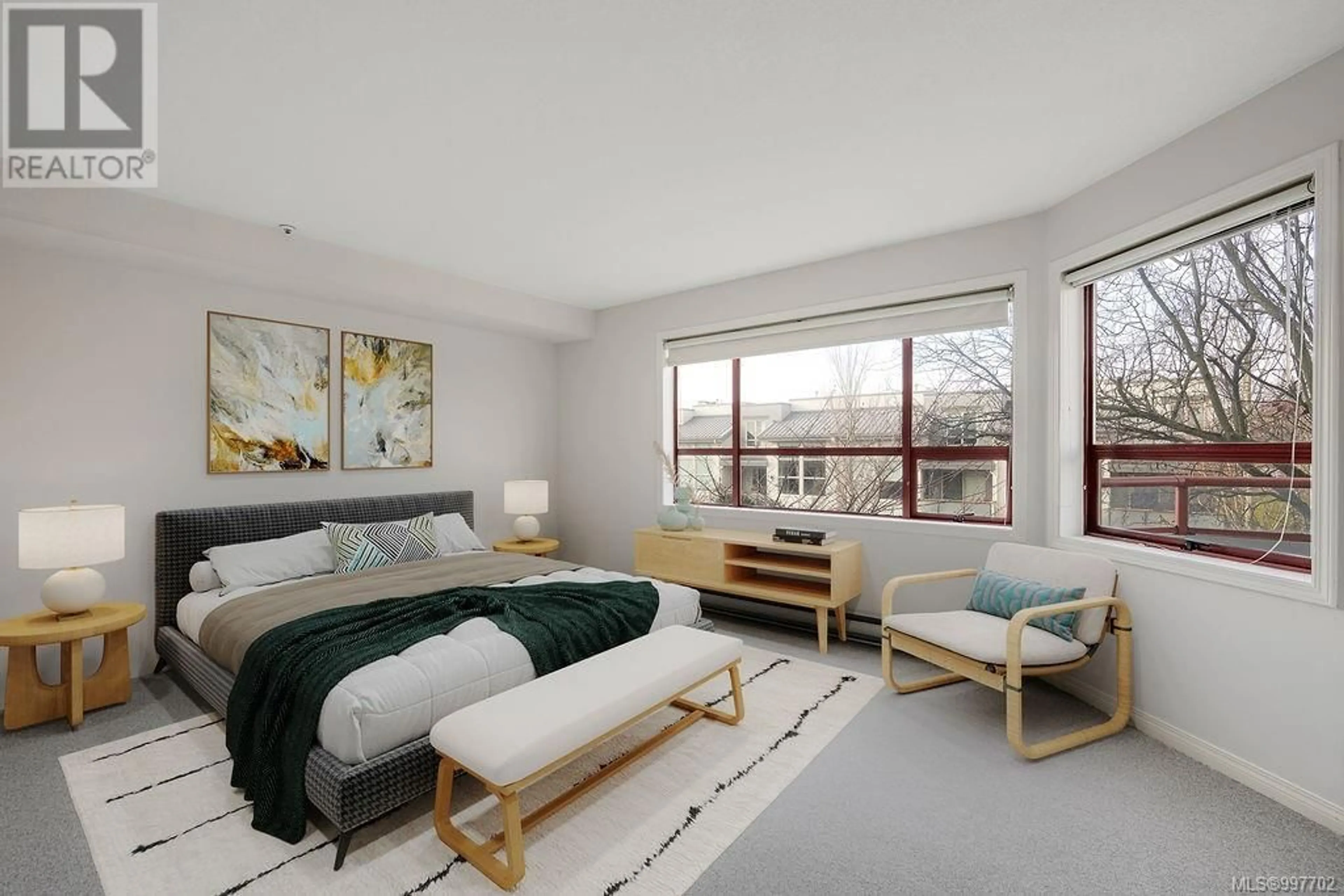 Bedroom with bed, unknown for 205 - 9711 FIFTH STREET, Sidney British Columbia V8L2W9