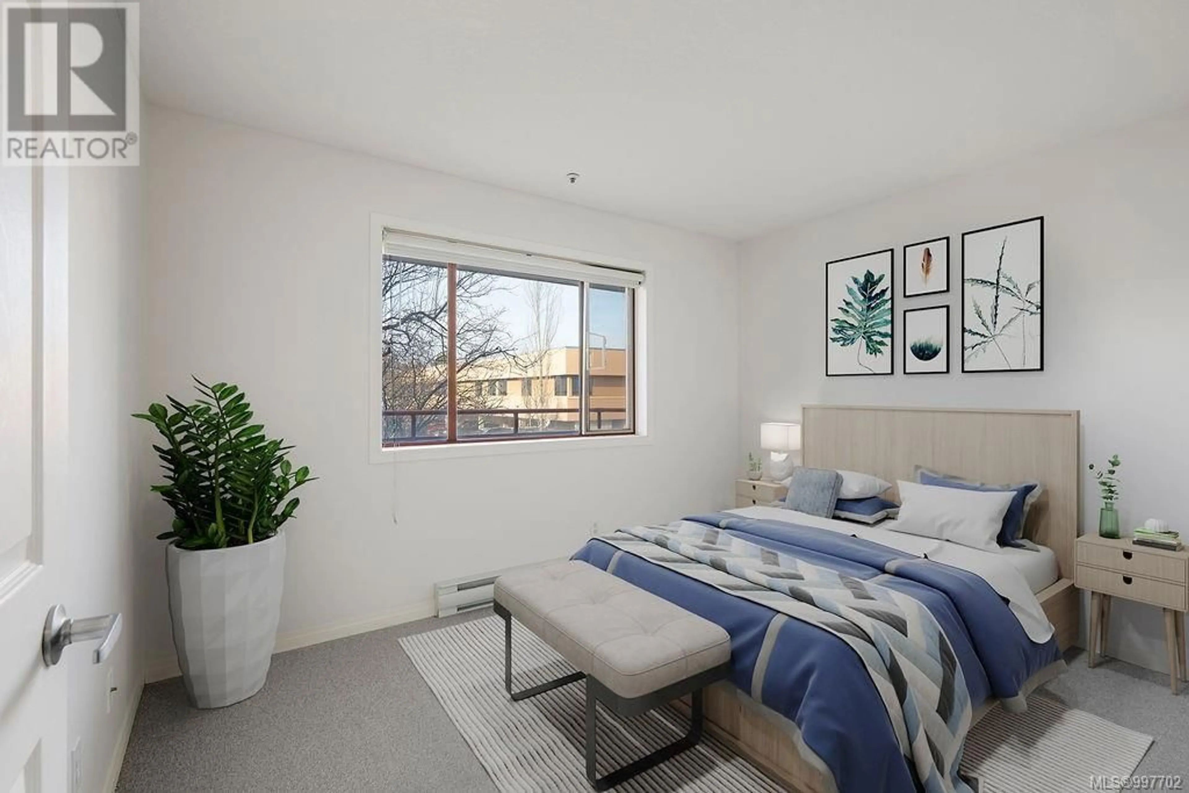 Bedroom with bed, unknown for 205 - 9711 FIFTH STREET, Sidney British Columbia V8L2W9