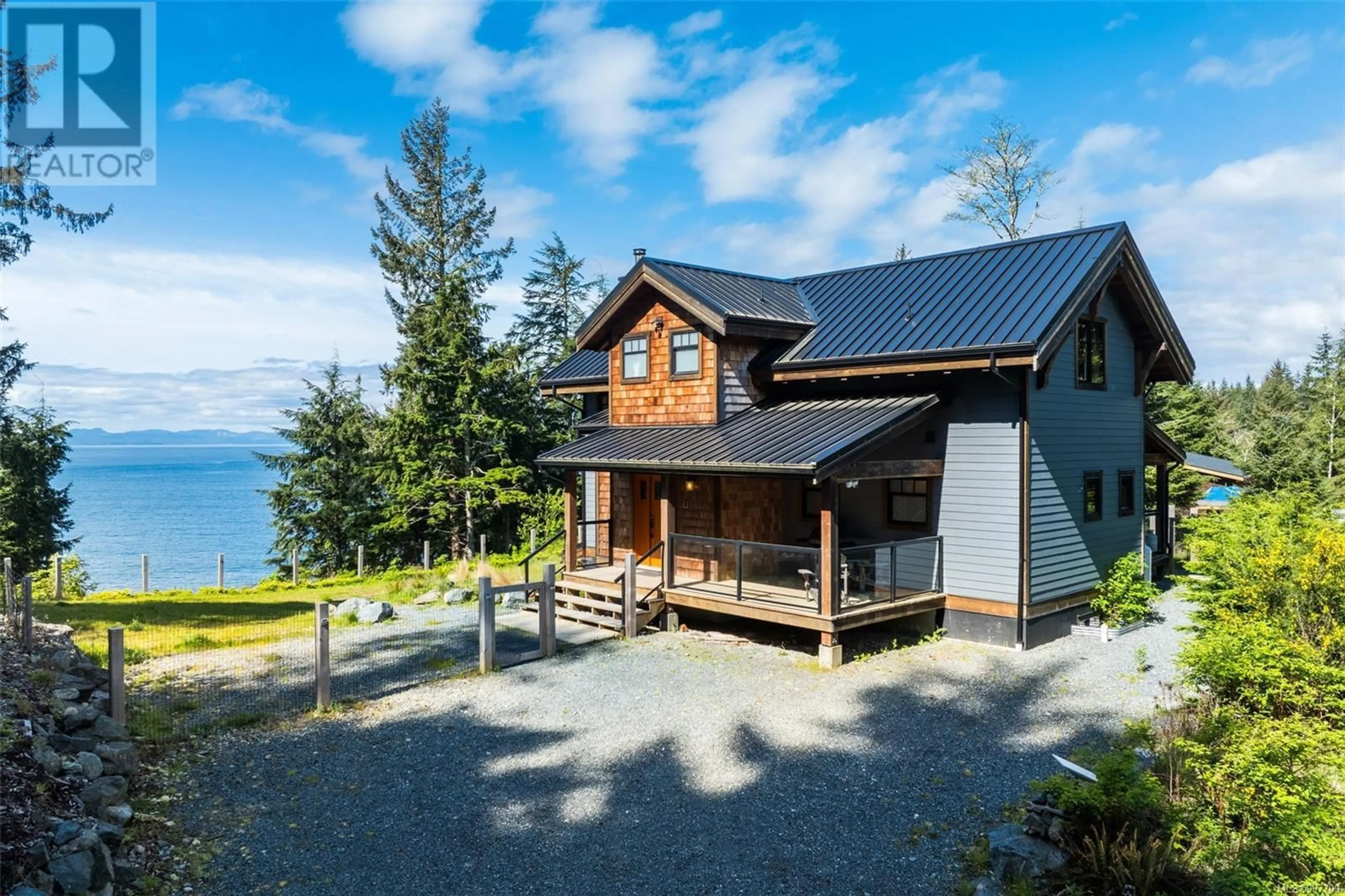 A pic from outside/outdoor area/front of a property/back of a property/a pic from drone, water/lake/river/ocean view for 3521 WATERS EDGE DRIVE, Sooke British Columbia V9Z1L1
