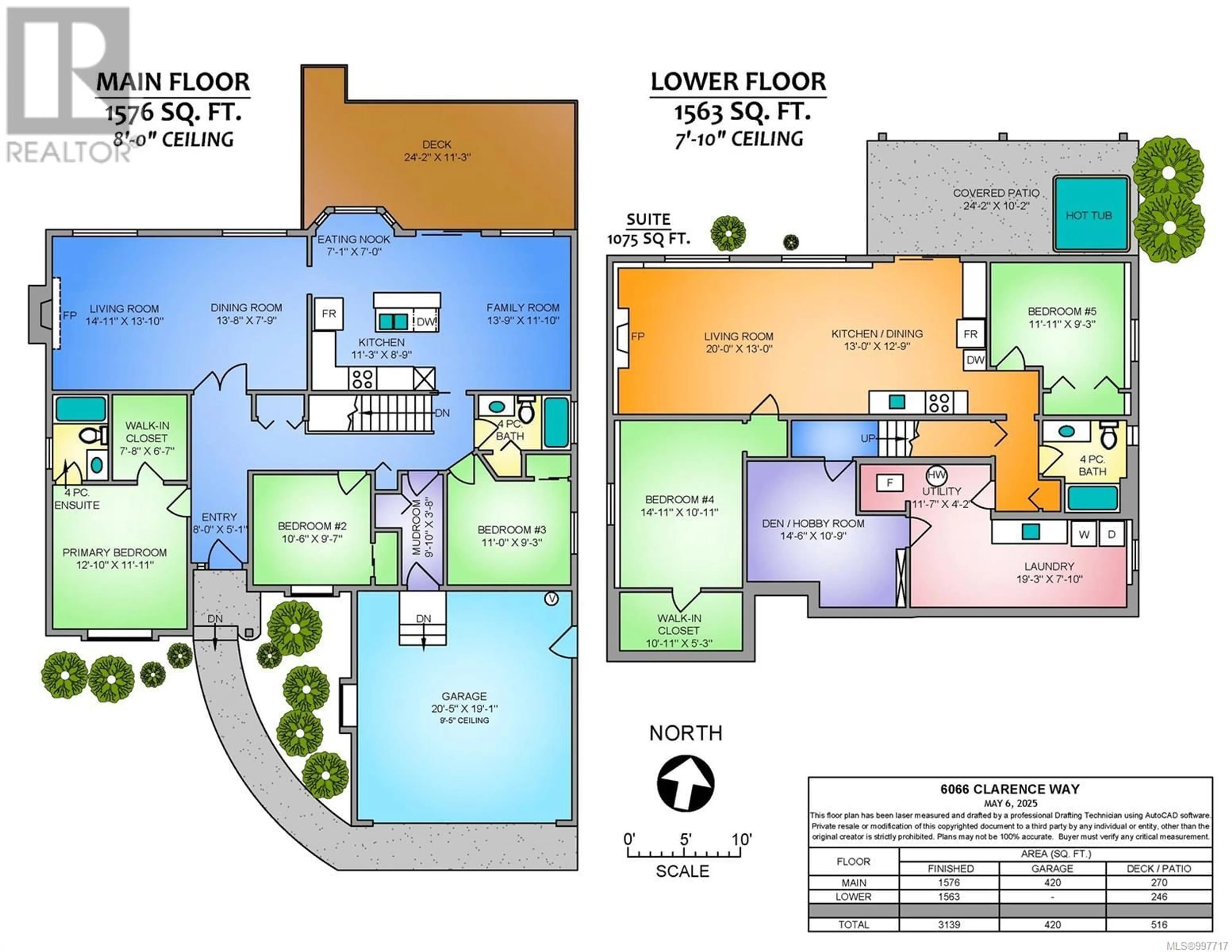 Floor plan for 6066 CLARENCE WAY, Nanaimo British Columbia V9V1R7