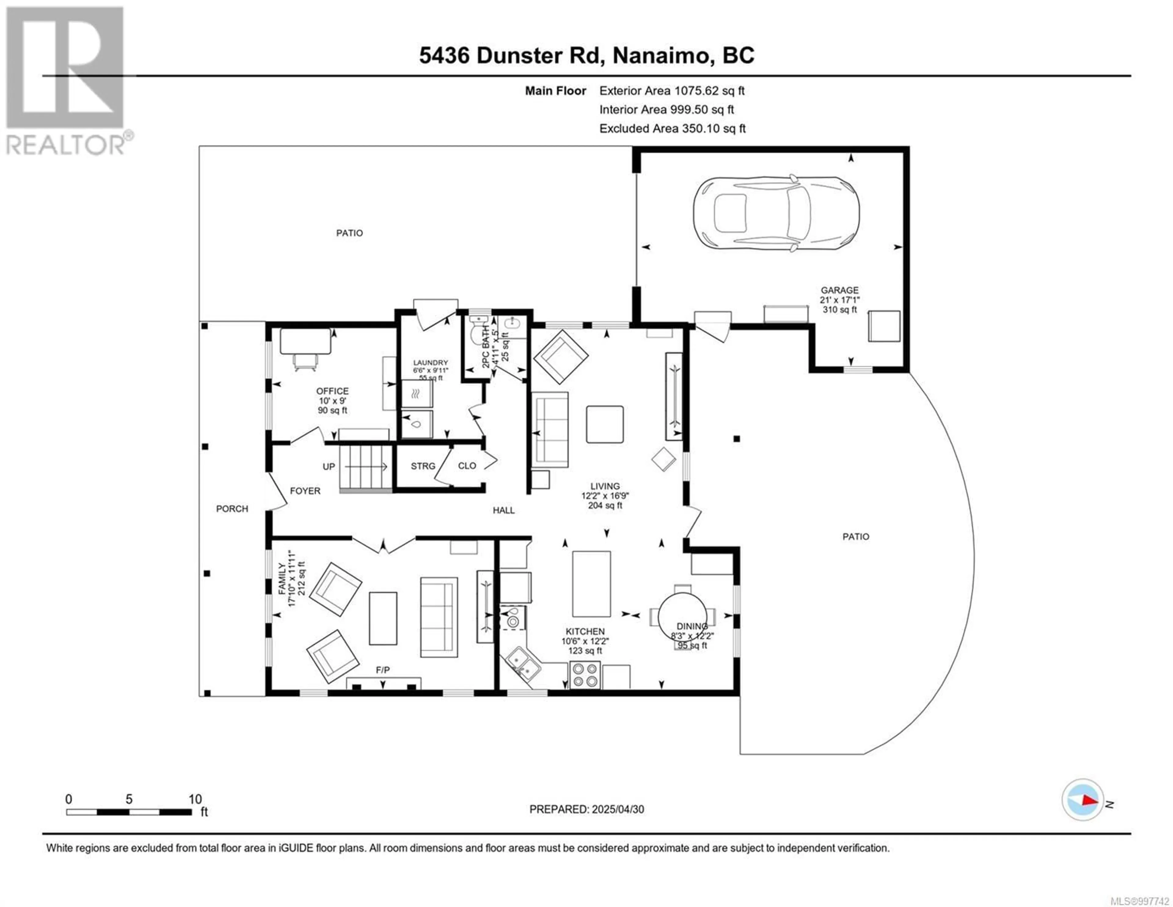 Floor plan for 5436 DUNSTER ROAD, Nanaimo British Columbia V9T4M8