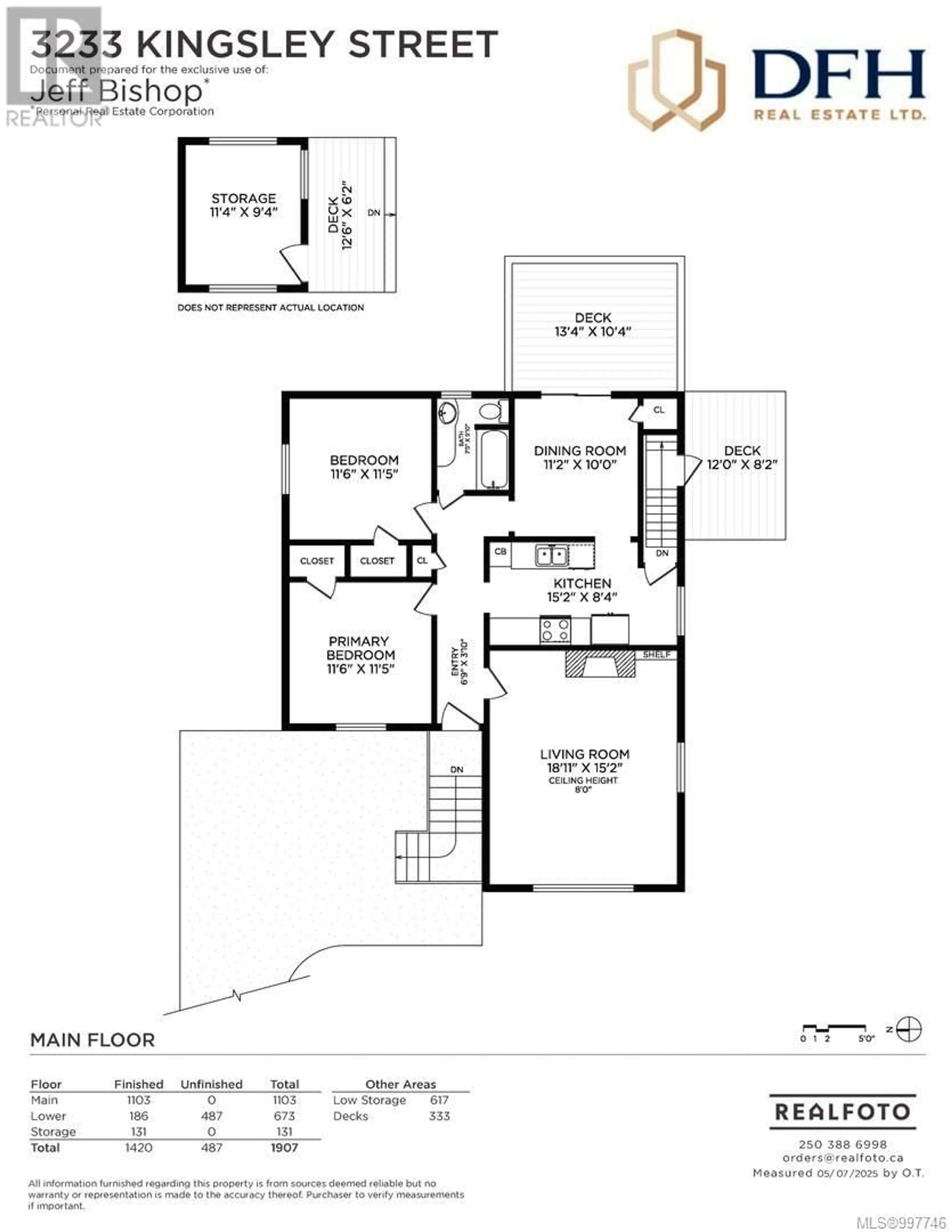 Floor plan for 3233 KINGSLEY STREET, Saanich British Columbia V8P4J7