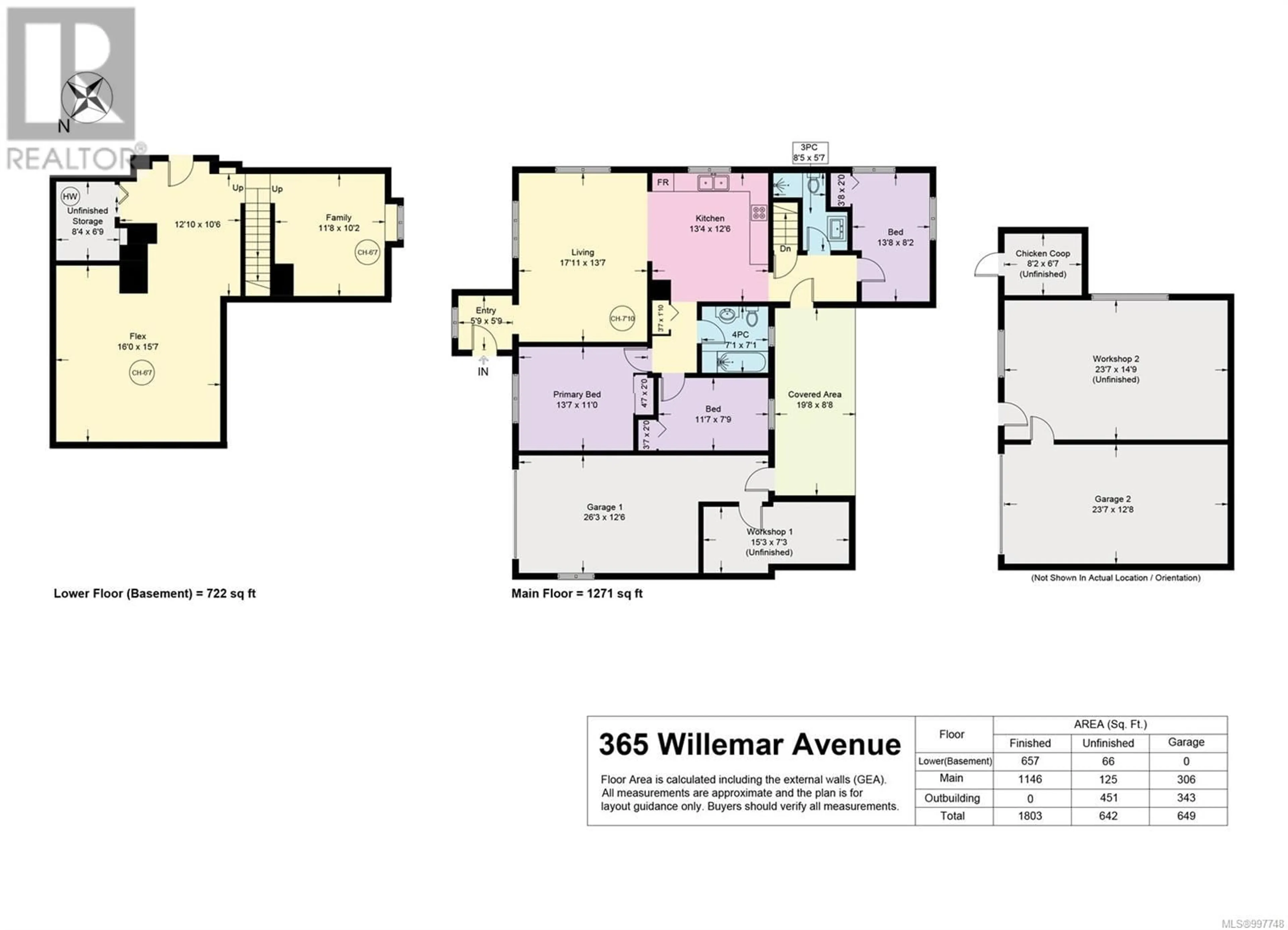 Floor plan for 365 WILLEMAR AVENUE, Courtenay British Columbia V9N3L3