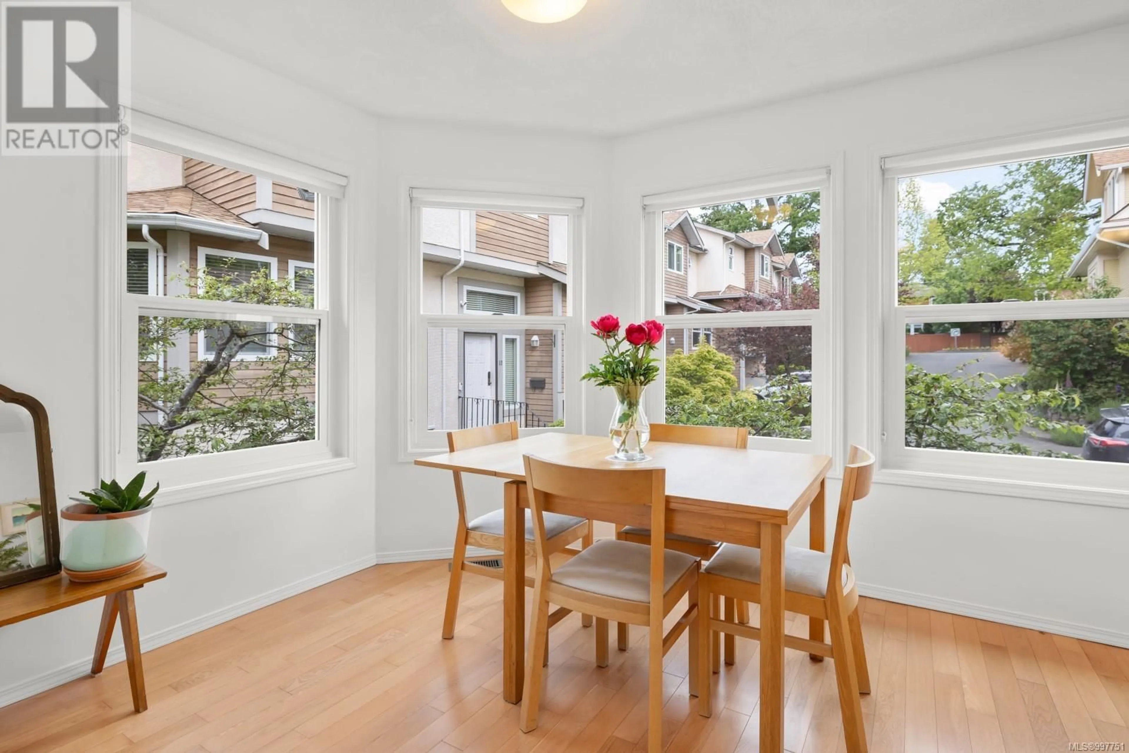 Dining room, wood/laminate floor for 10 - 4580 WEST SAANICH ROAD, Saanich British Columbia V8Z3G4