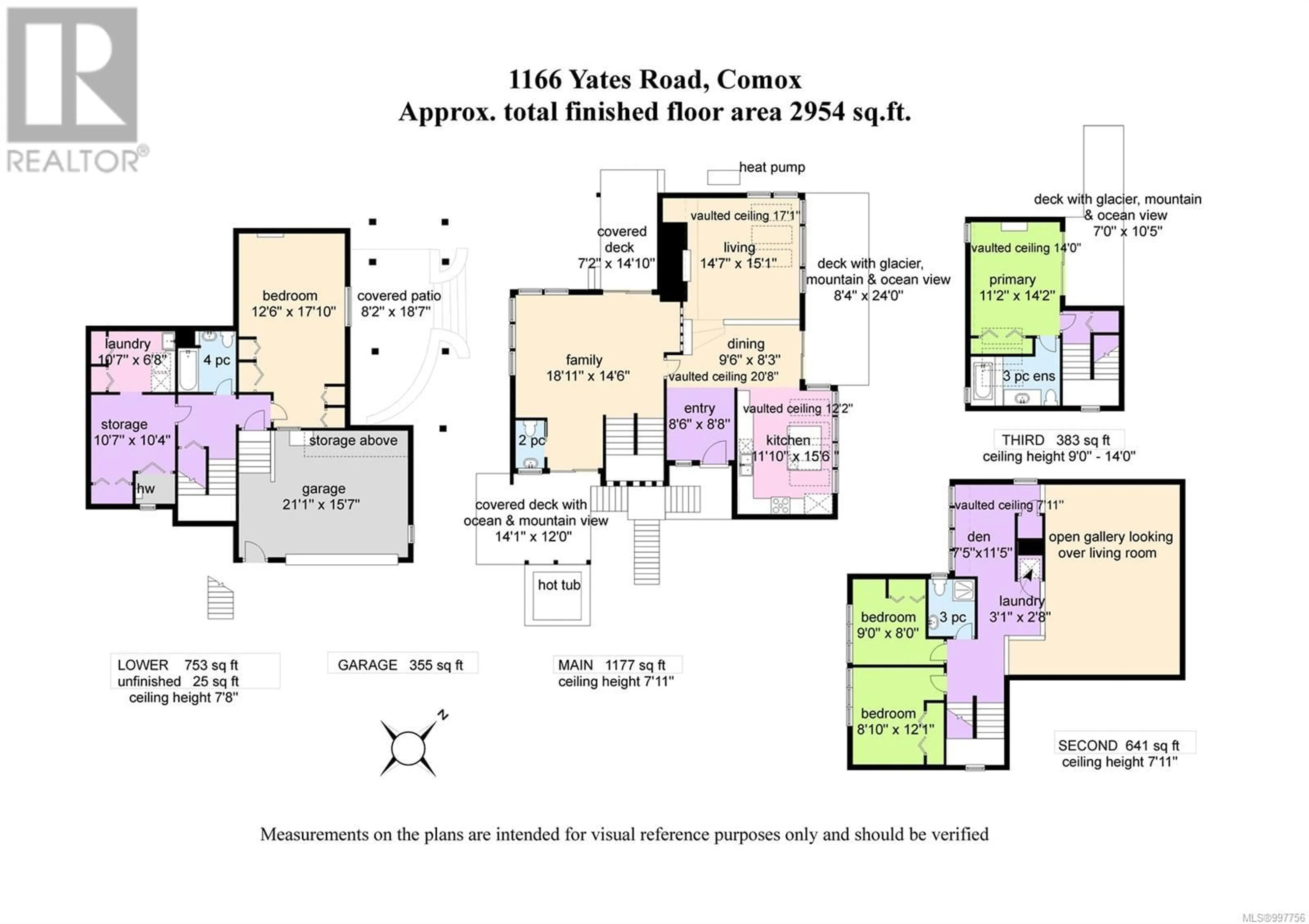 Floor plan for 1166 YATES ROAD, Comox British Columbia V9M3X3