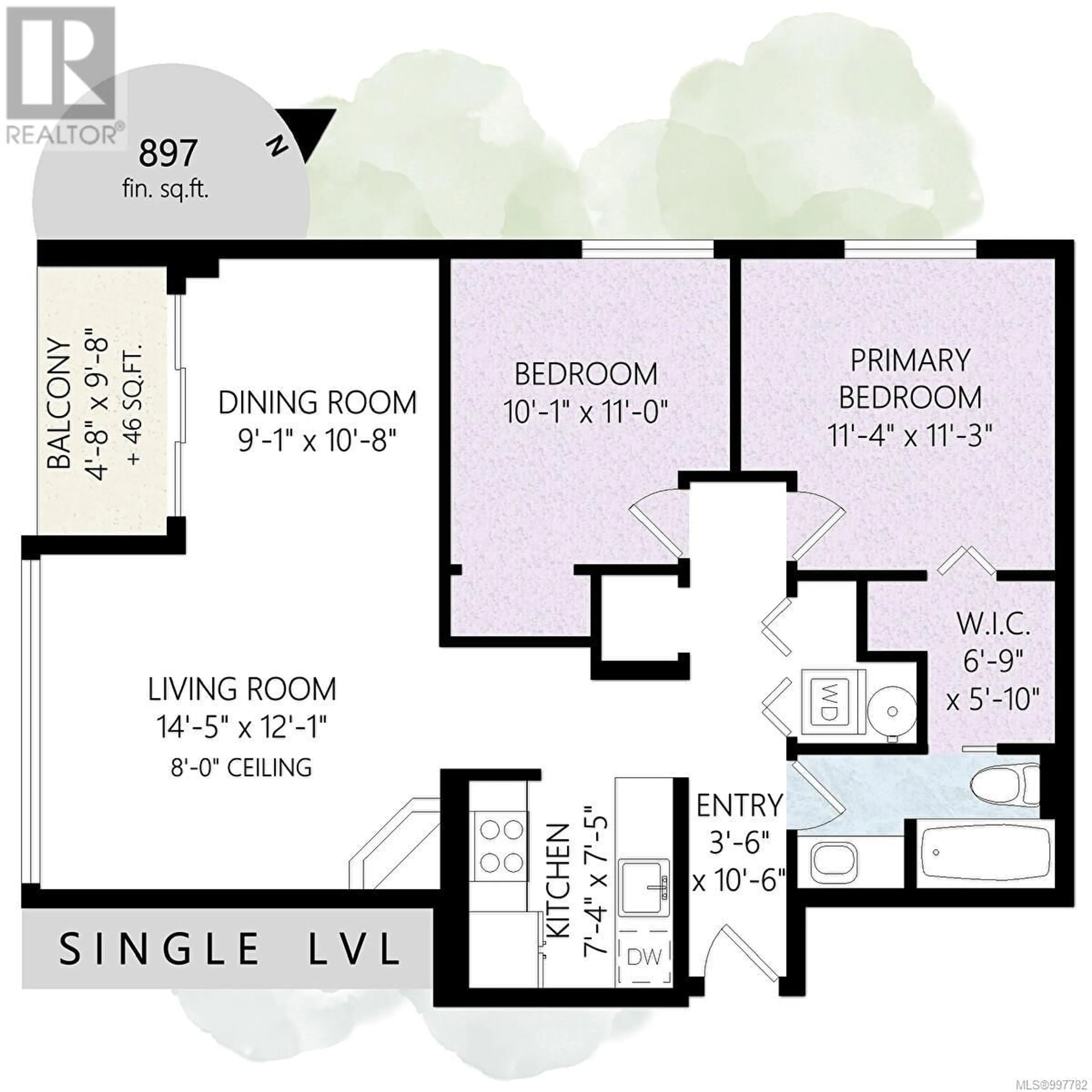 Floor plan for 906 - 327 MAITLAND STREET, Victoria British Columbia V9A7G7