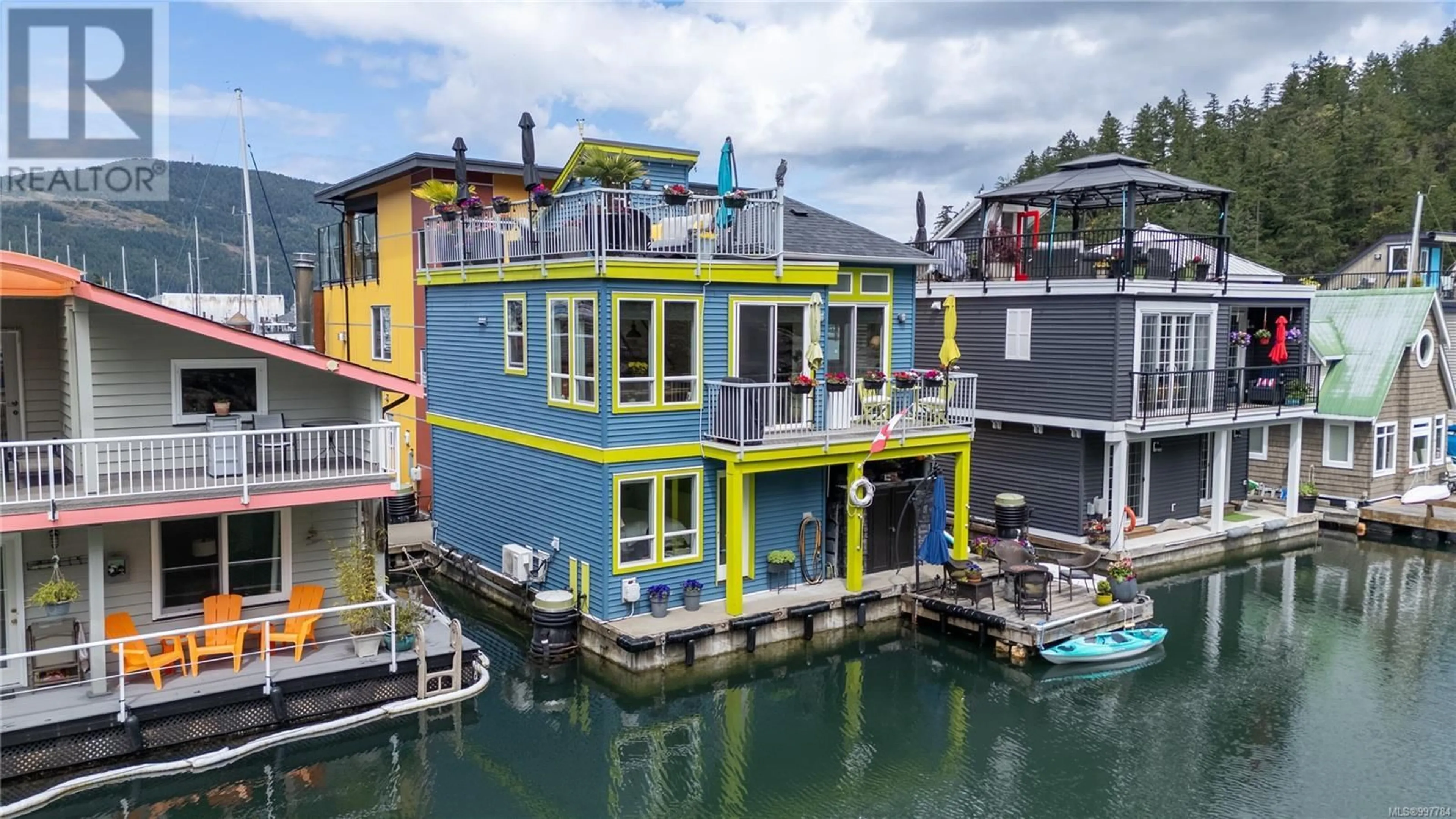 A pic from outside/outdoor area/front of a property/back of a property/a pic from drone, water/lake/river/ocean view for J10 - 6145 GENOA BAY ROAD, Duncan British Columbia V9L5T7