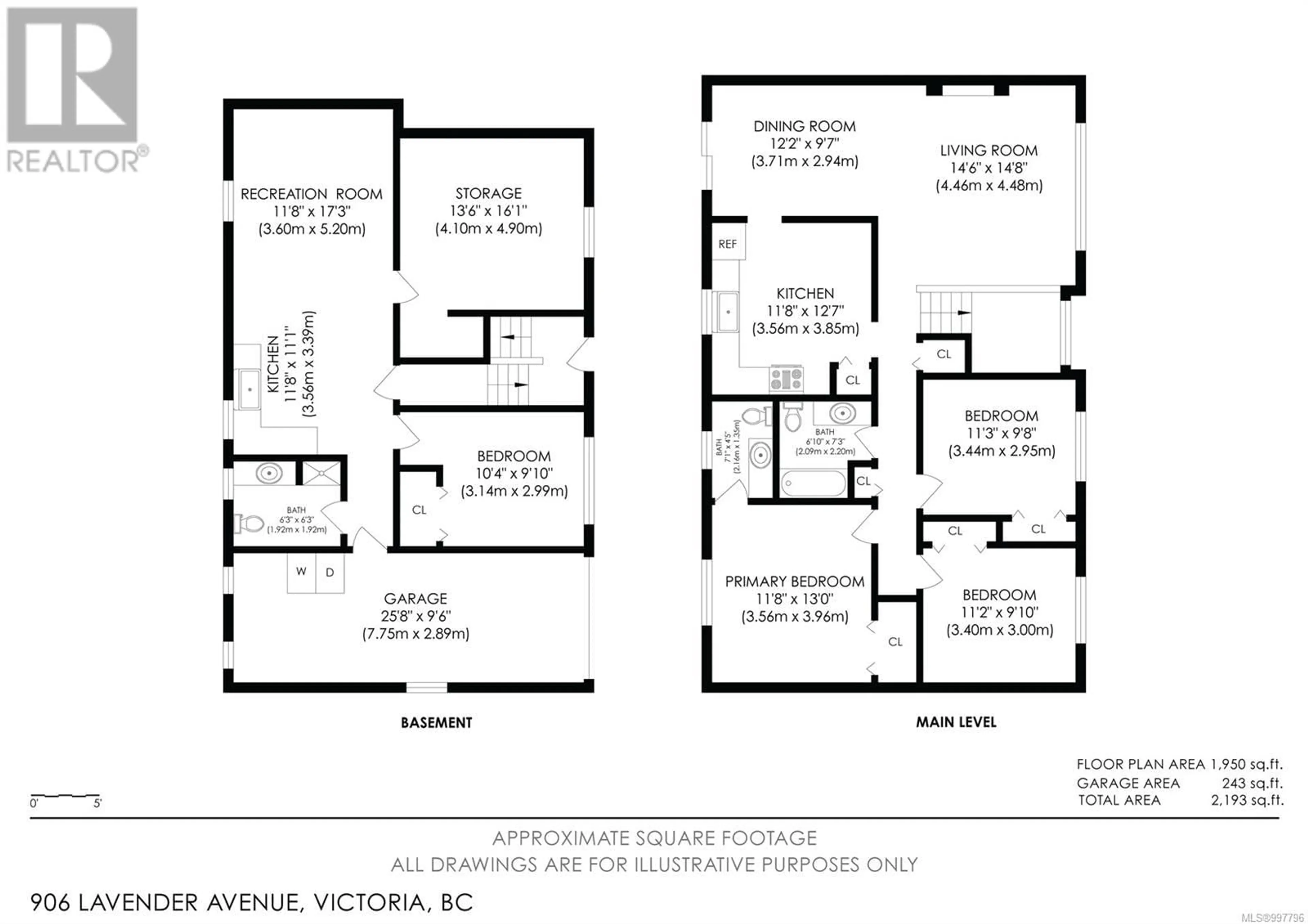 Floor plan for 906 LAVENDER AVENUE, Saanich British Columbia V8Z2M5