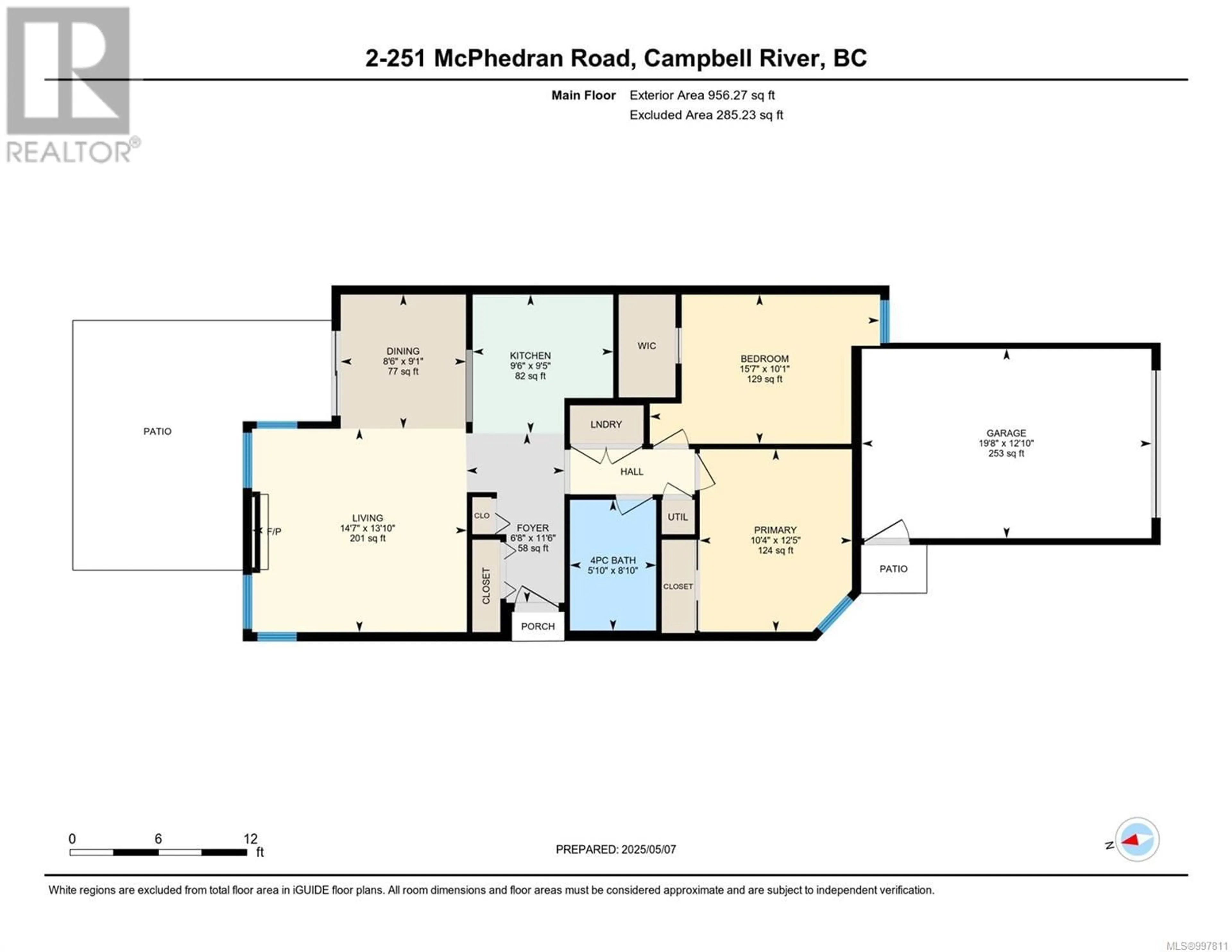 Floor plan for 2 - 251 MCPHEDRAN ROAD, Campbell River British Columbia V9W2C5