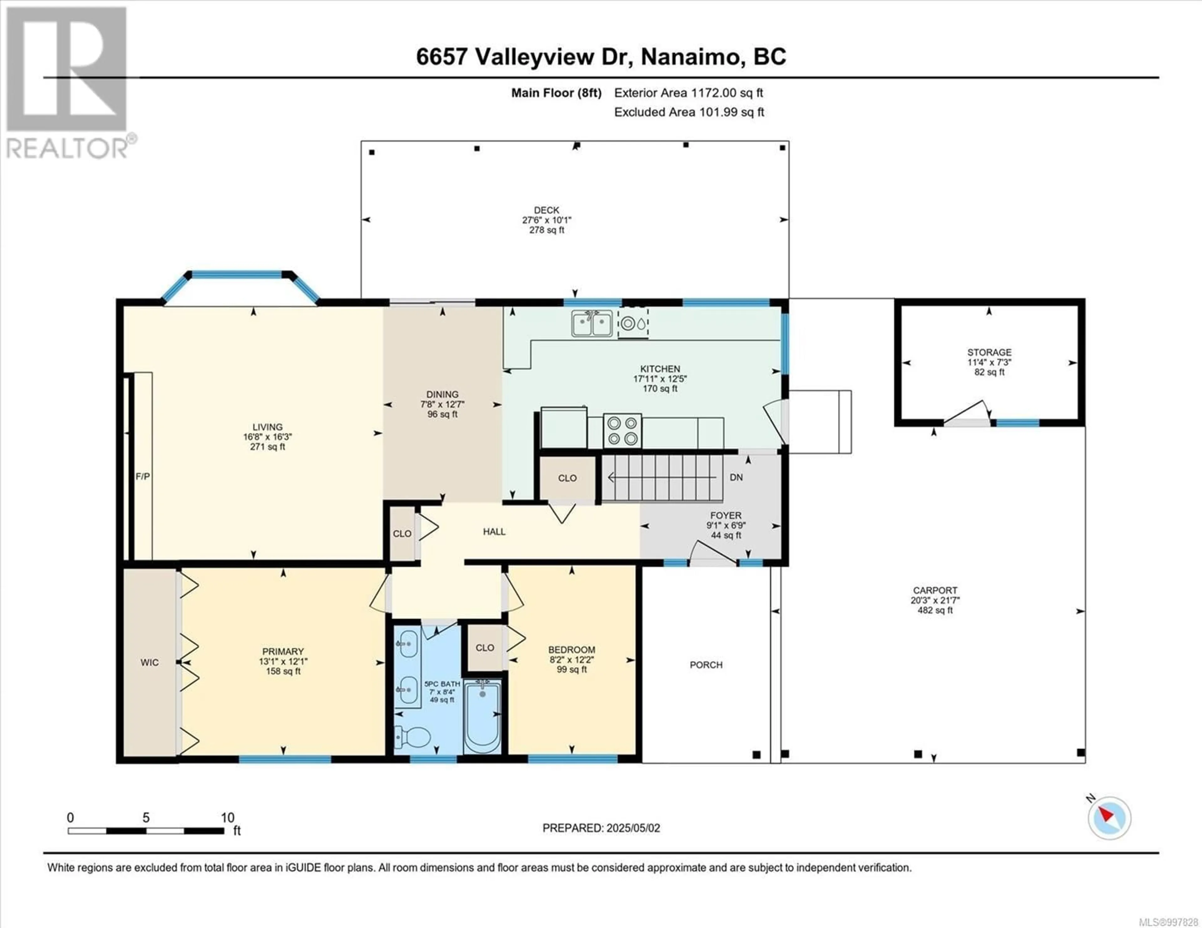 Floor plan for 6657 VALLEY VIEW DRIVE, Nanaimo British Columbia V9T5R7