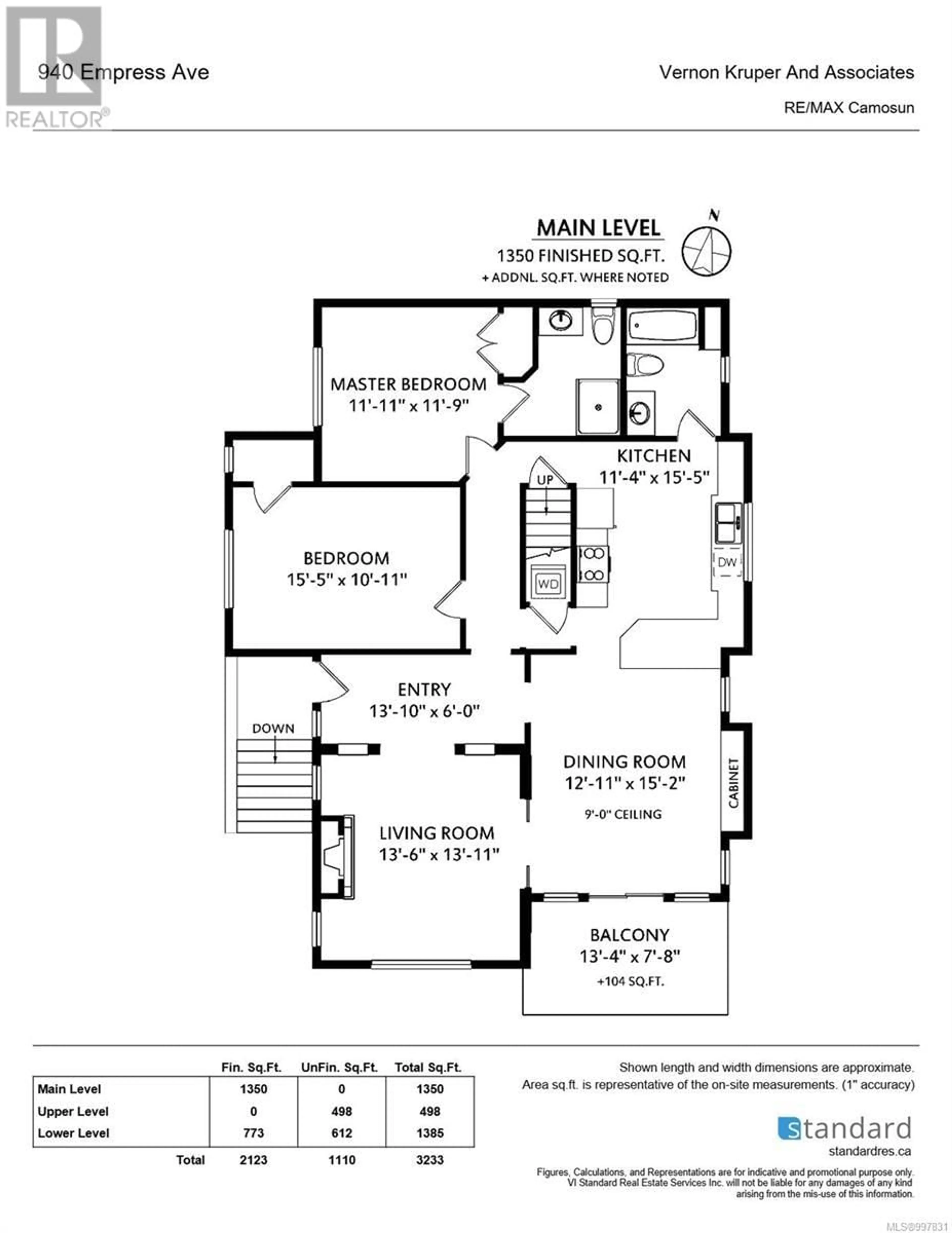 Floor plan for 940 EMPRESS AVENUE, Victoria British Columbia V8T1N9