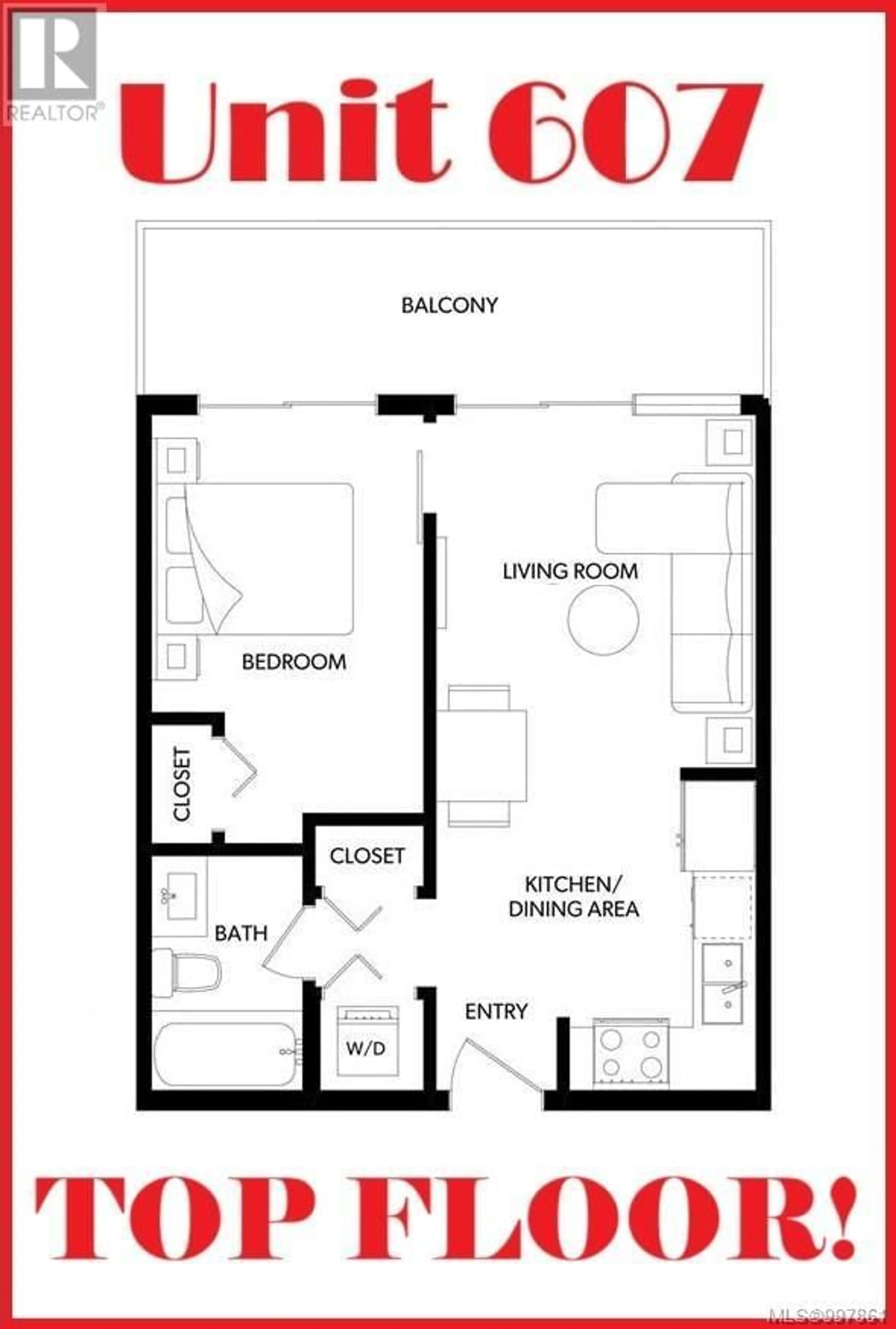 Floor plan for 607 - 654 GRANDERSON ROAD, Langford British Columbia V9B7B9