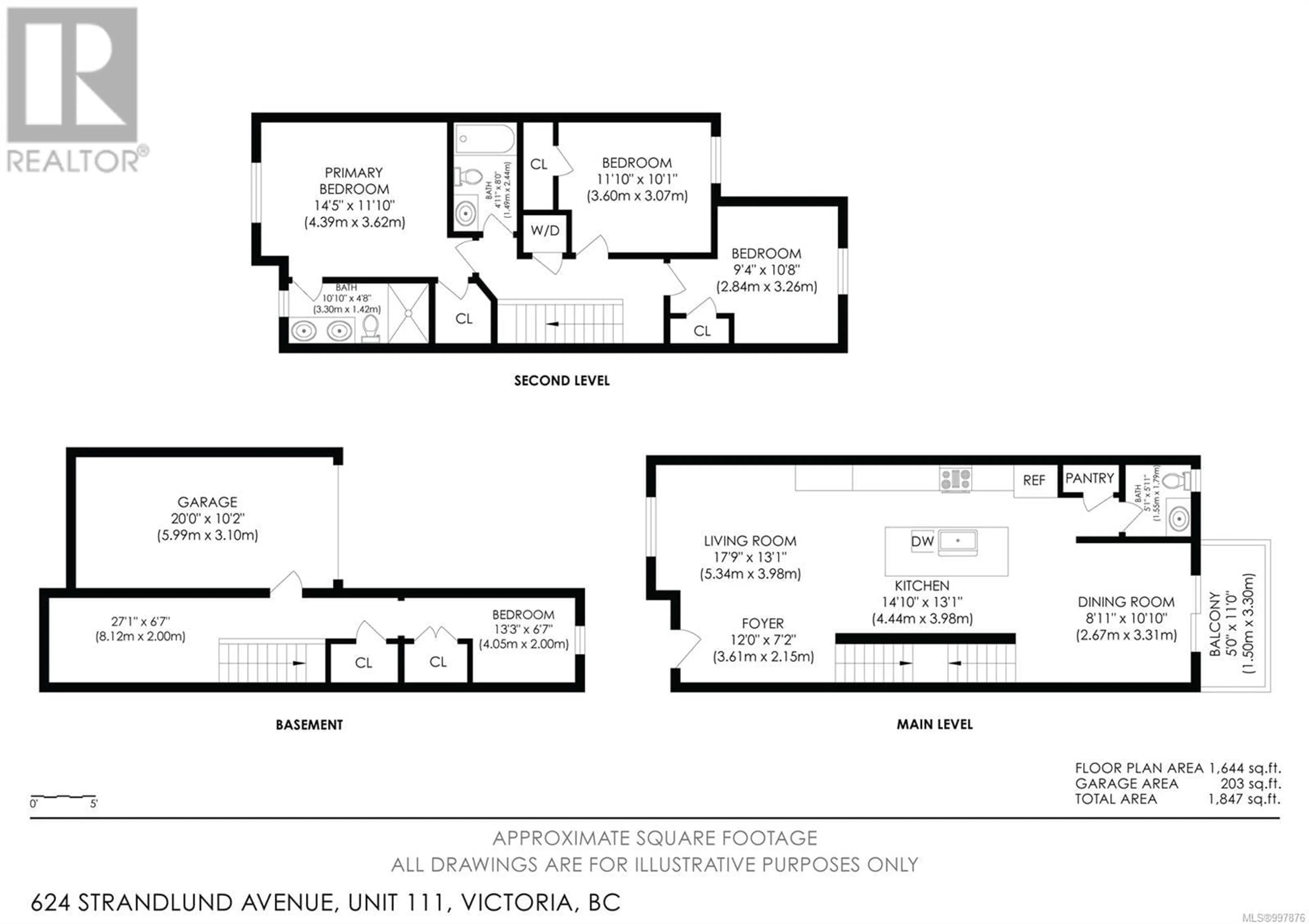 Floor plan for 111 - 624 STRANDLUND AVENUE, Langford British Columbia V9B3E9