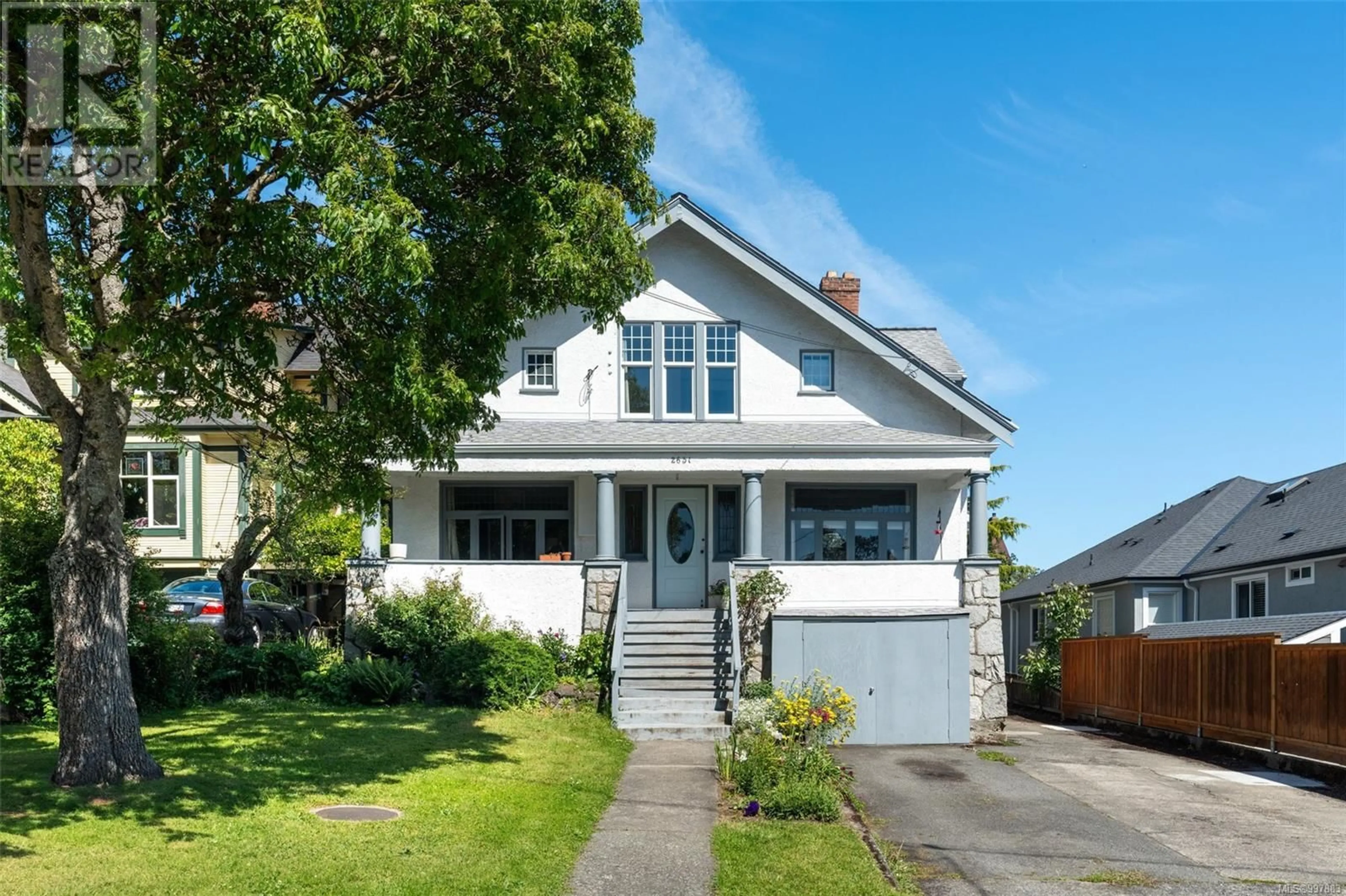 Home with vinyl exterior material, street for 2651 CEDAR HILL ROAD, Victoria British Columbia V8T3H1