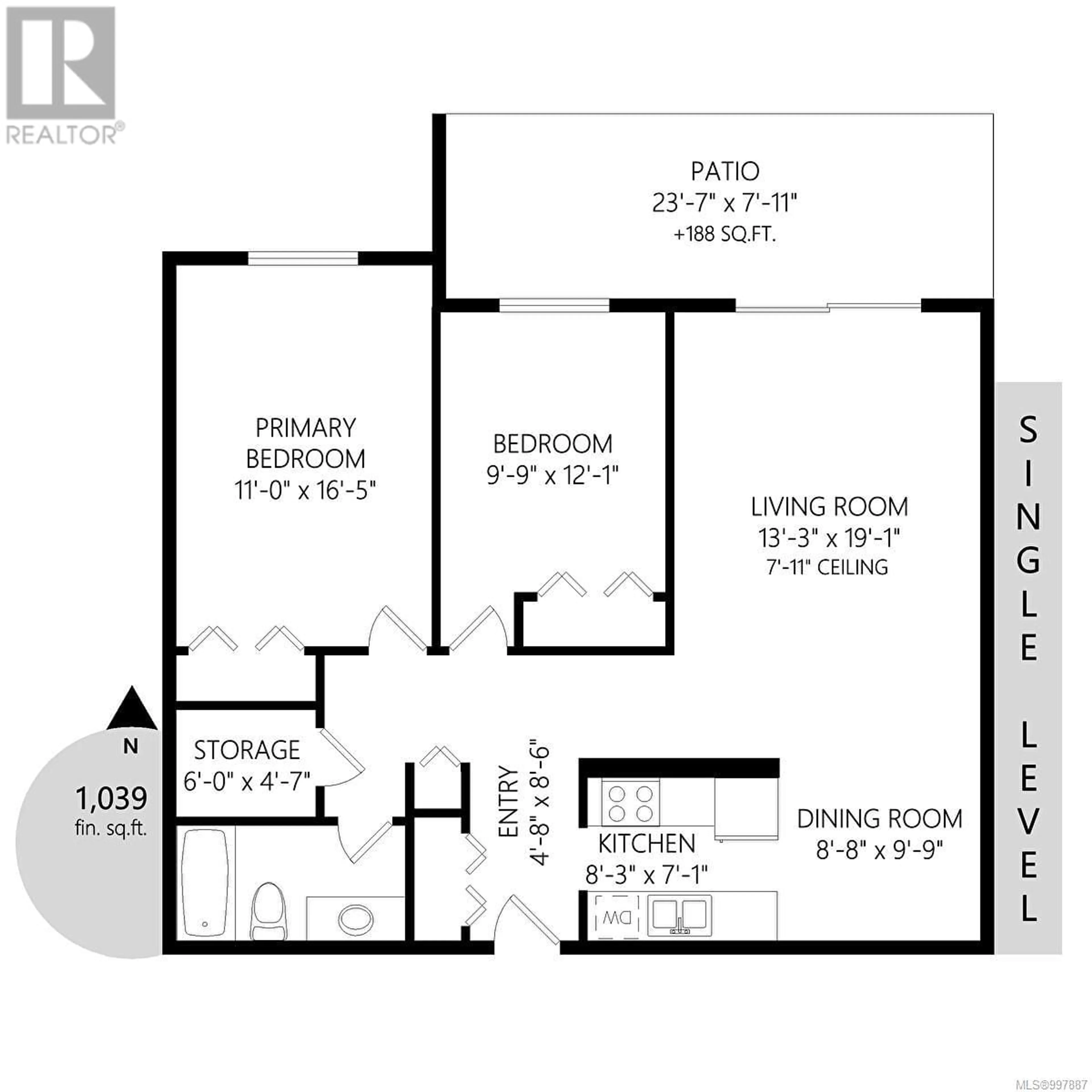 Floor plan for 101 - 130 SUNNINGDALE ROAD, Qualicum Beach British Columbia V9K1P9