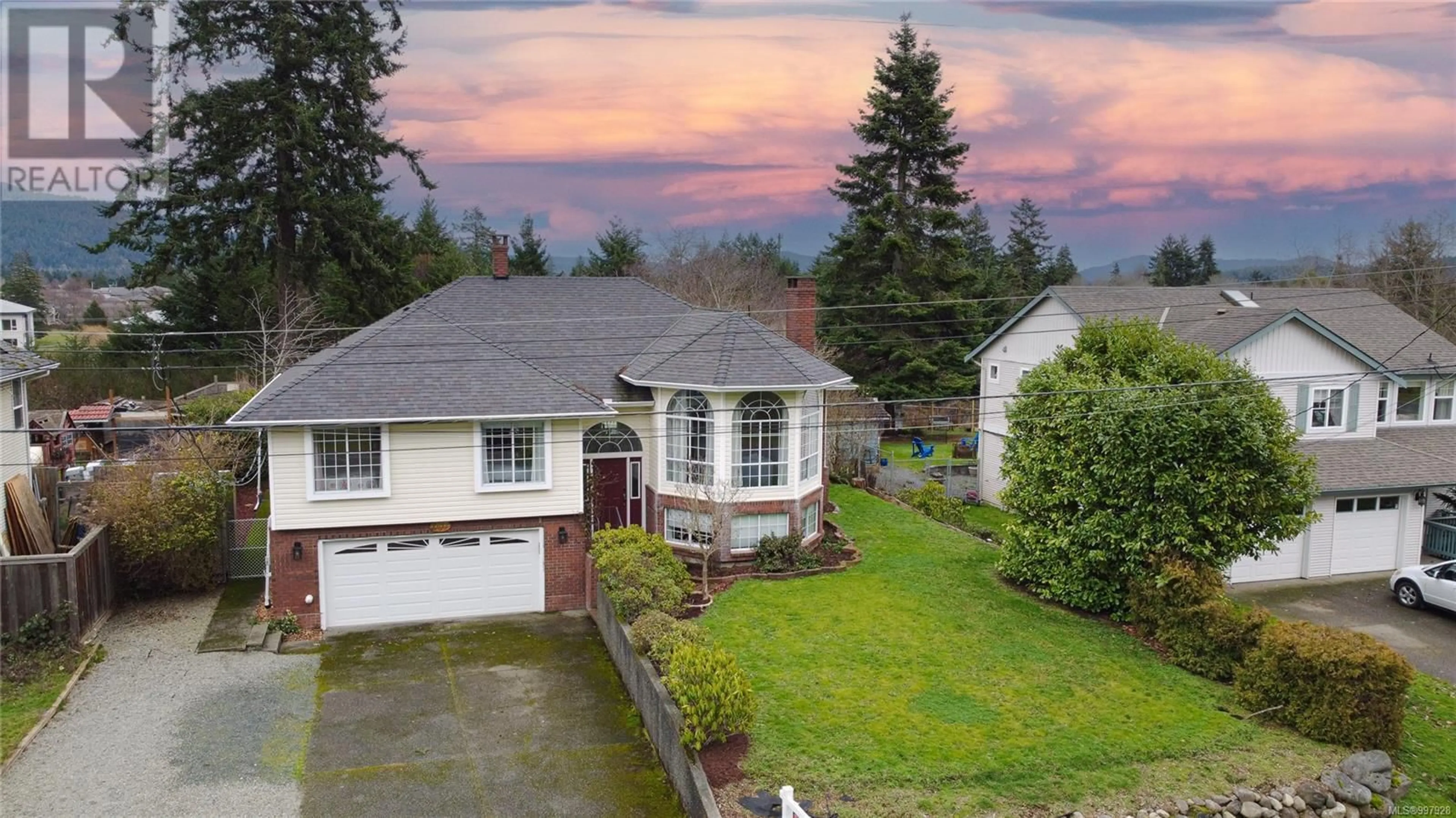 A pic from outside/outdoor area/front of a property/back of a property/a pic from drone, unknown for 2107 AMETHYST WAY, Sooke British Columbia V9Z0M2