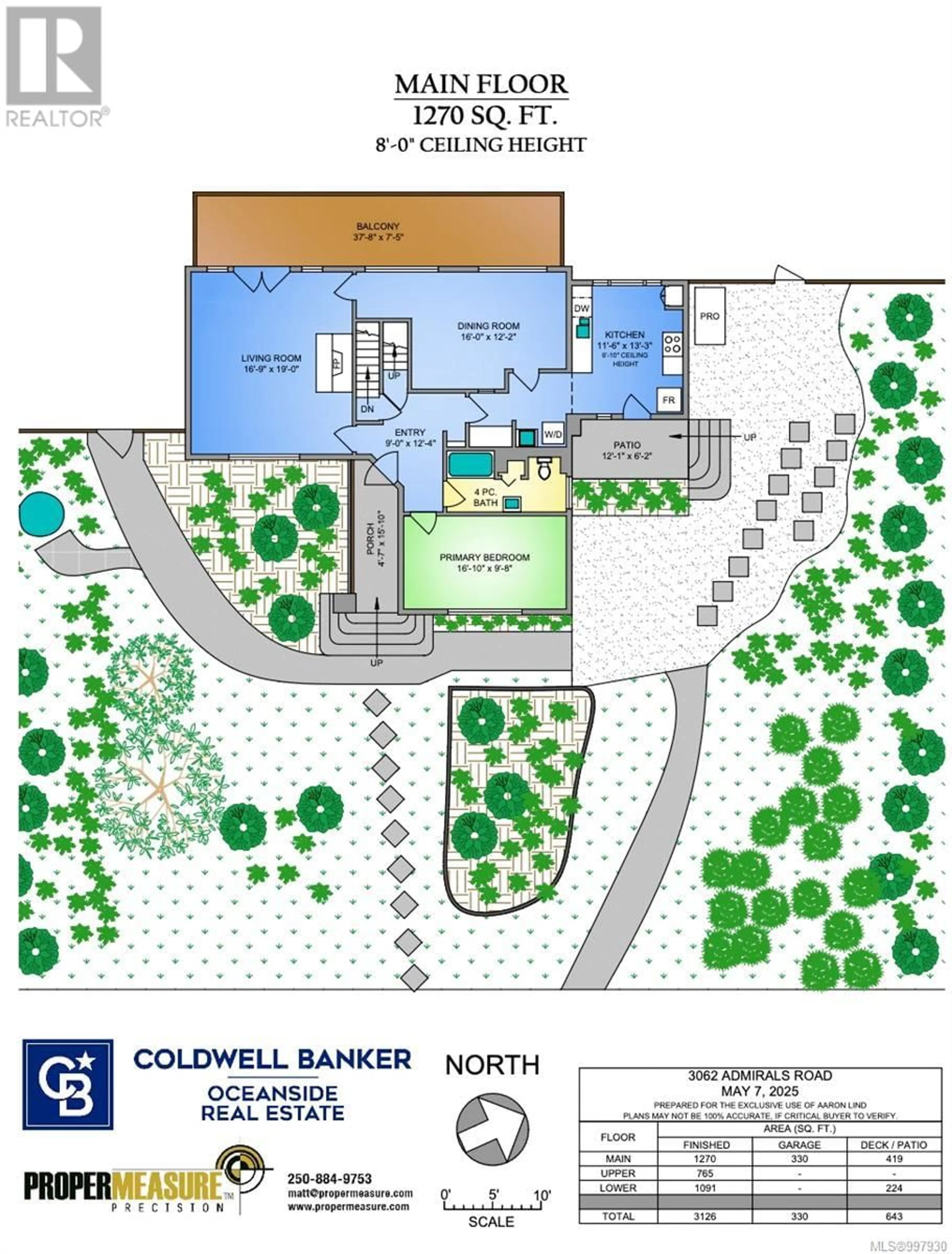 Floor plan for 3062 ADMIRALS ROAD, Saanich British Columbia V9A2R8