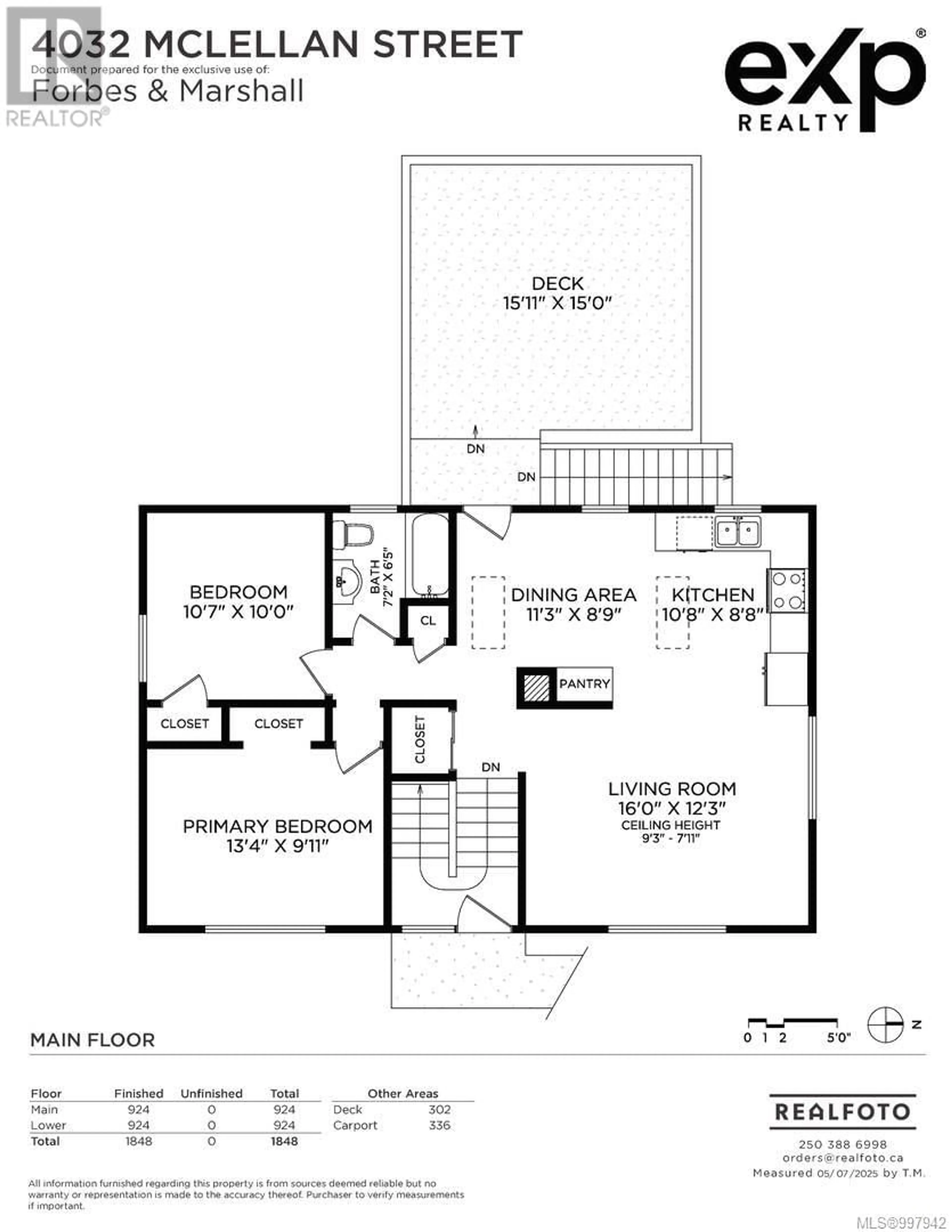 Floor plan for 4032 MCLELLAN STREET, Saanich British Columbia V8Z3Y4
