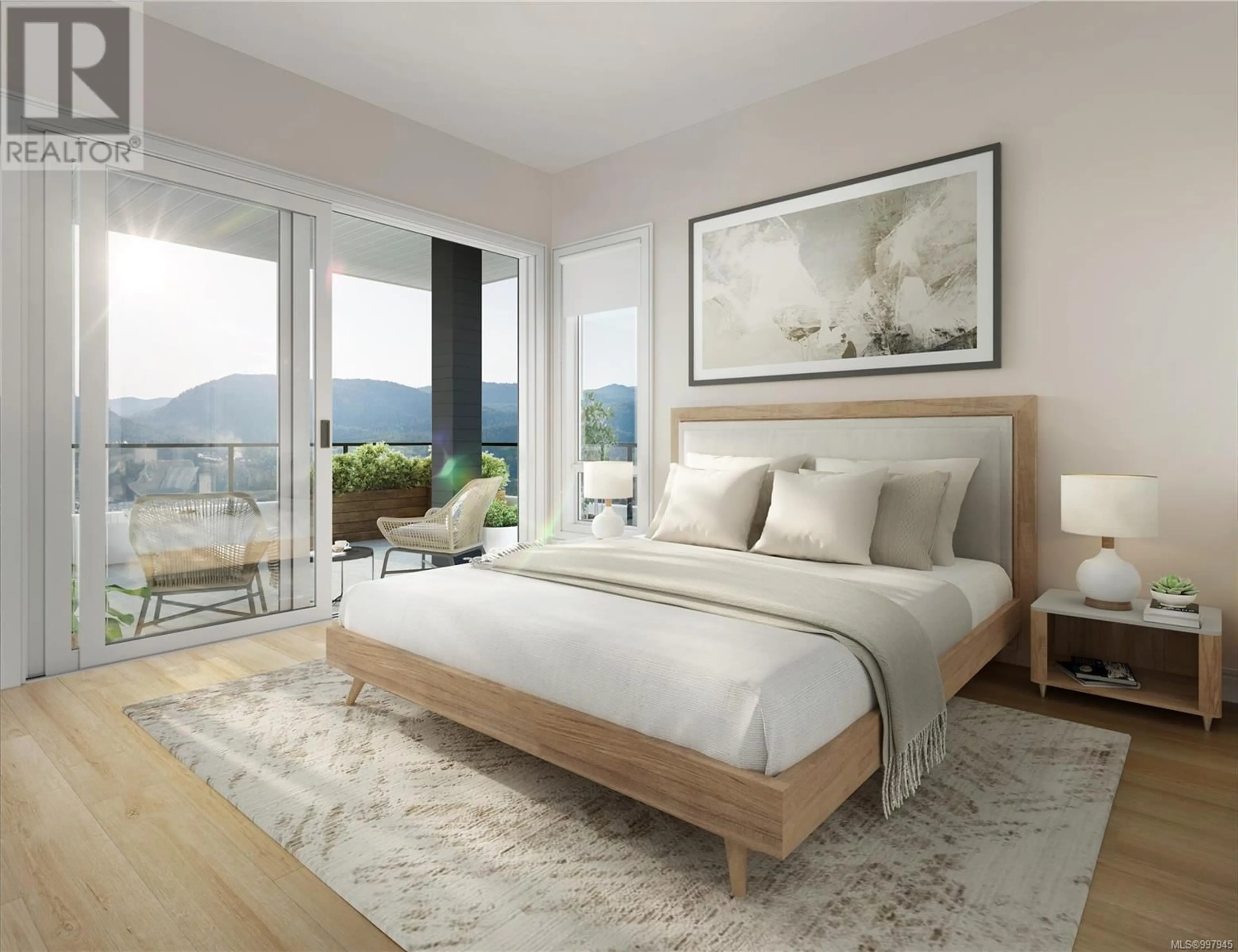 Bedroom with bed, unknown for 102 - 1810 SELENITE PLACE, Langford British Columbia V9B7E2