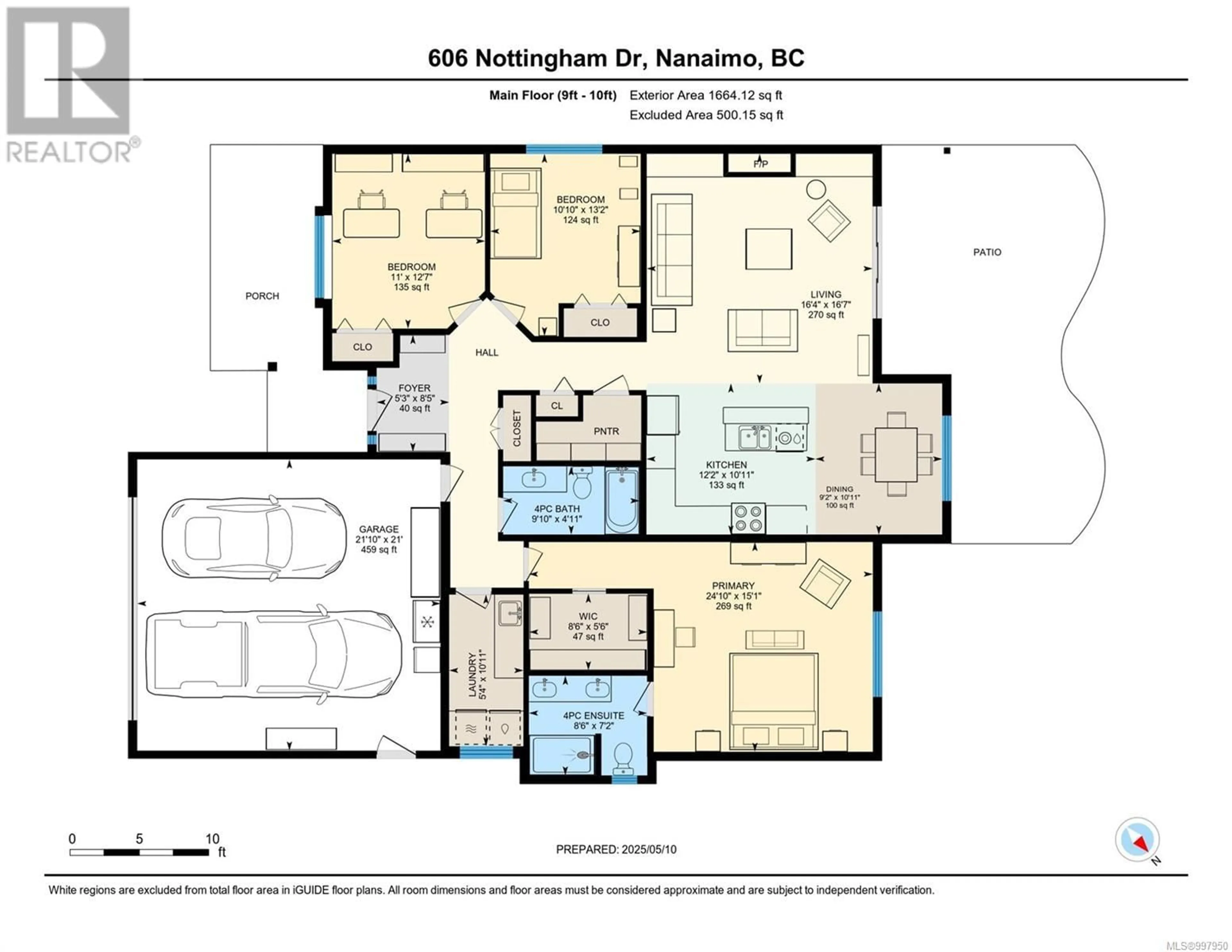 Floor plan for 606 NOTTINGHAM DRIVE, Nanaimo British Columbia V9T0C3