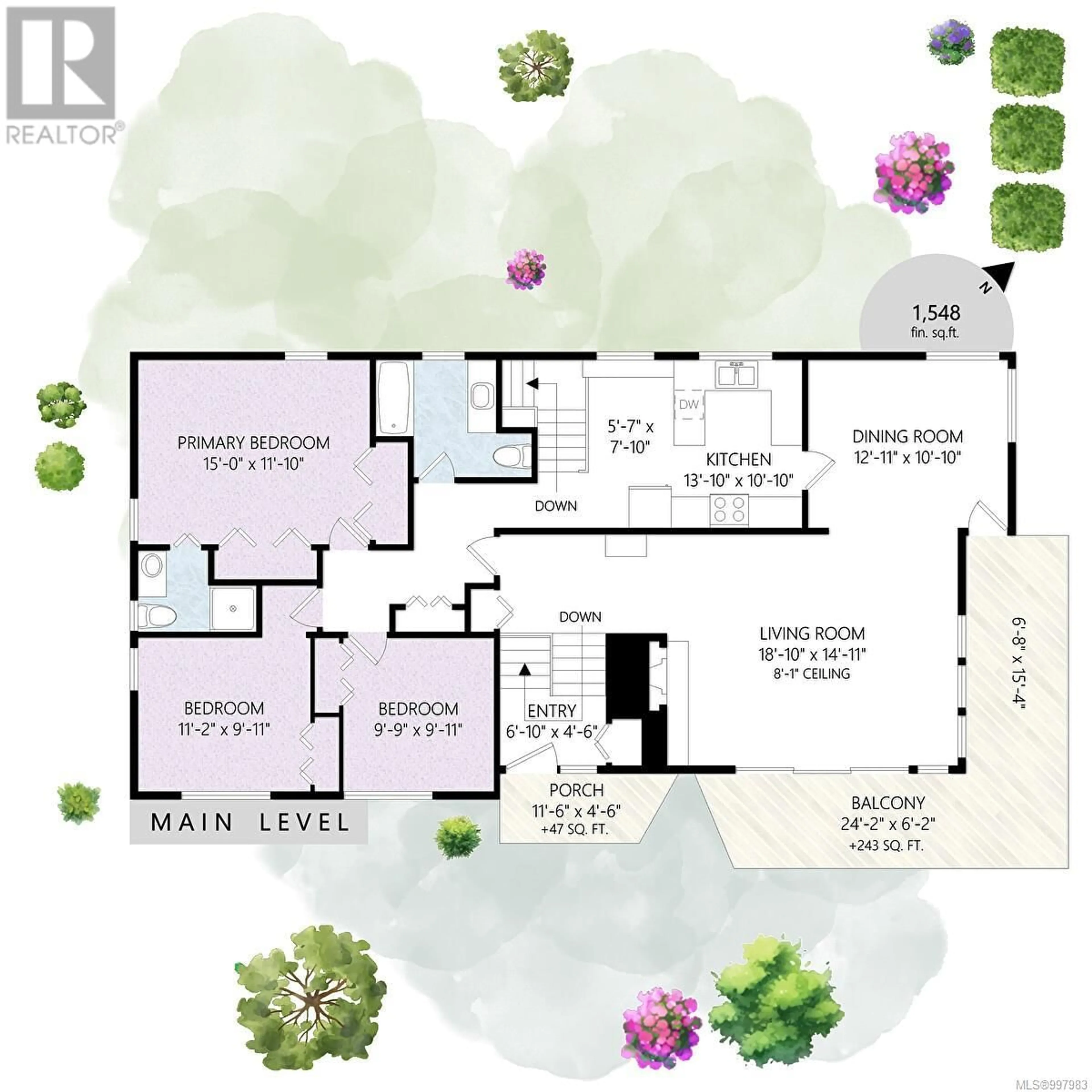 Floor plan for 1601 MILEVA LANE, Saanich British Columbia V8N2V6