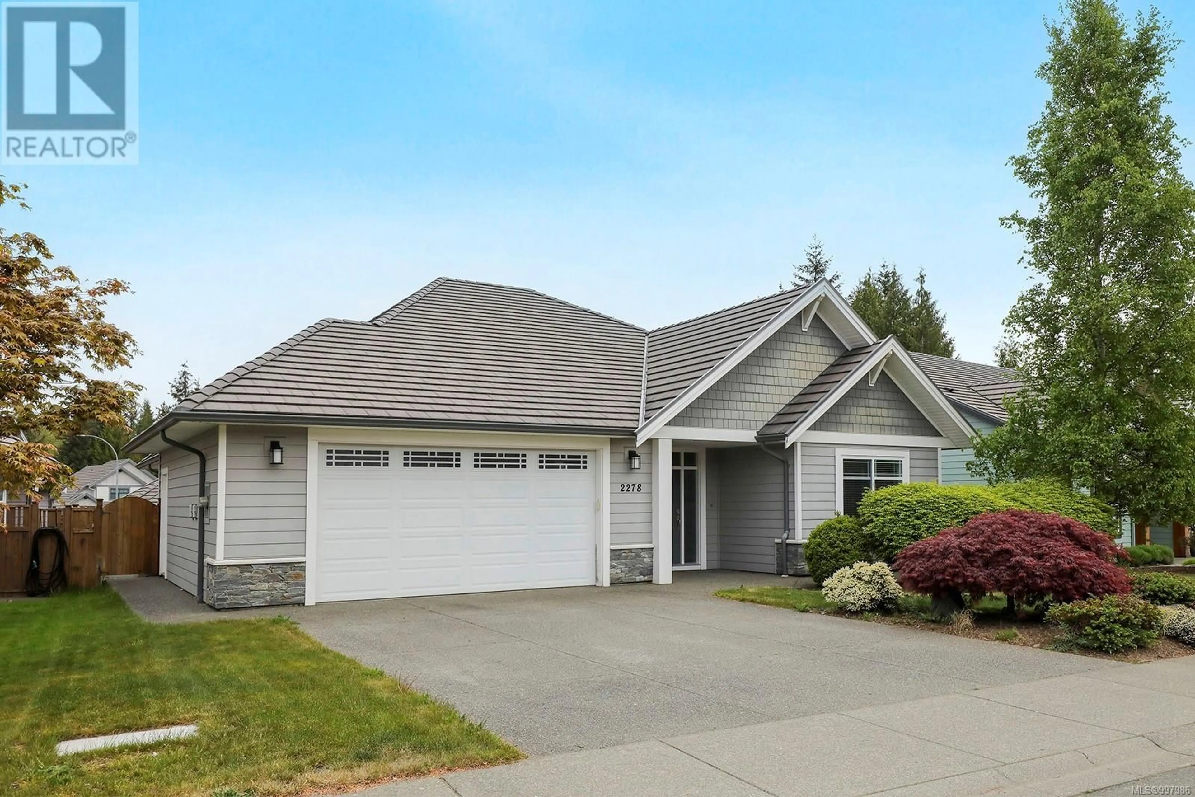 Home with vinyl exterior material, street for 2278 IDIENS WAY, Courtenay British Columbia V9N4A2