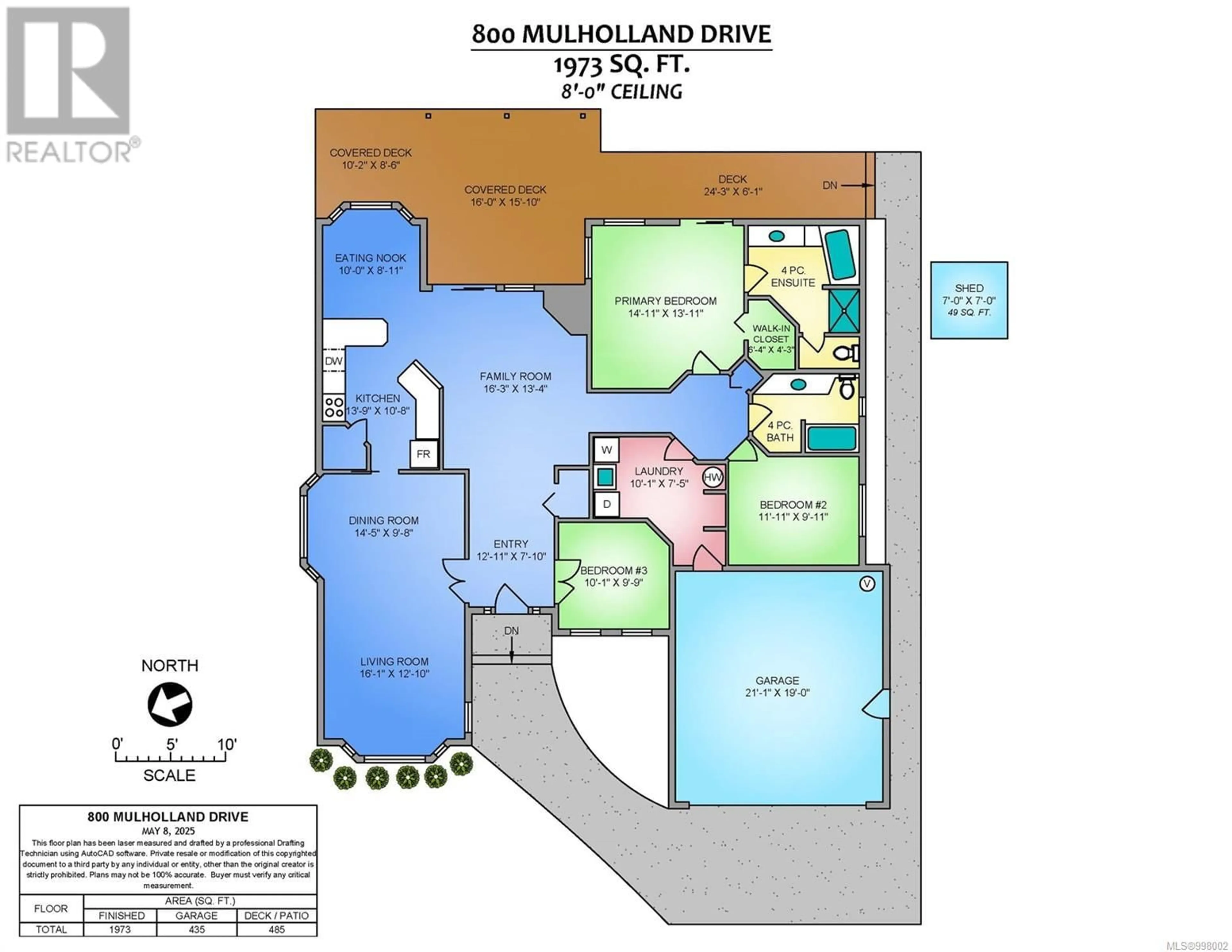 Floor plan for 800 MULHOLLAND DRIVE, Parksville British Columbia V9P2K4
