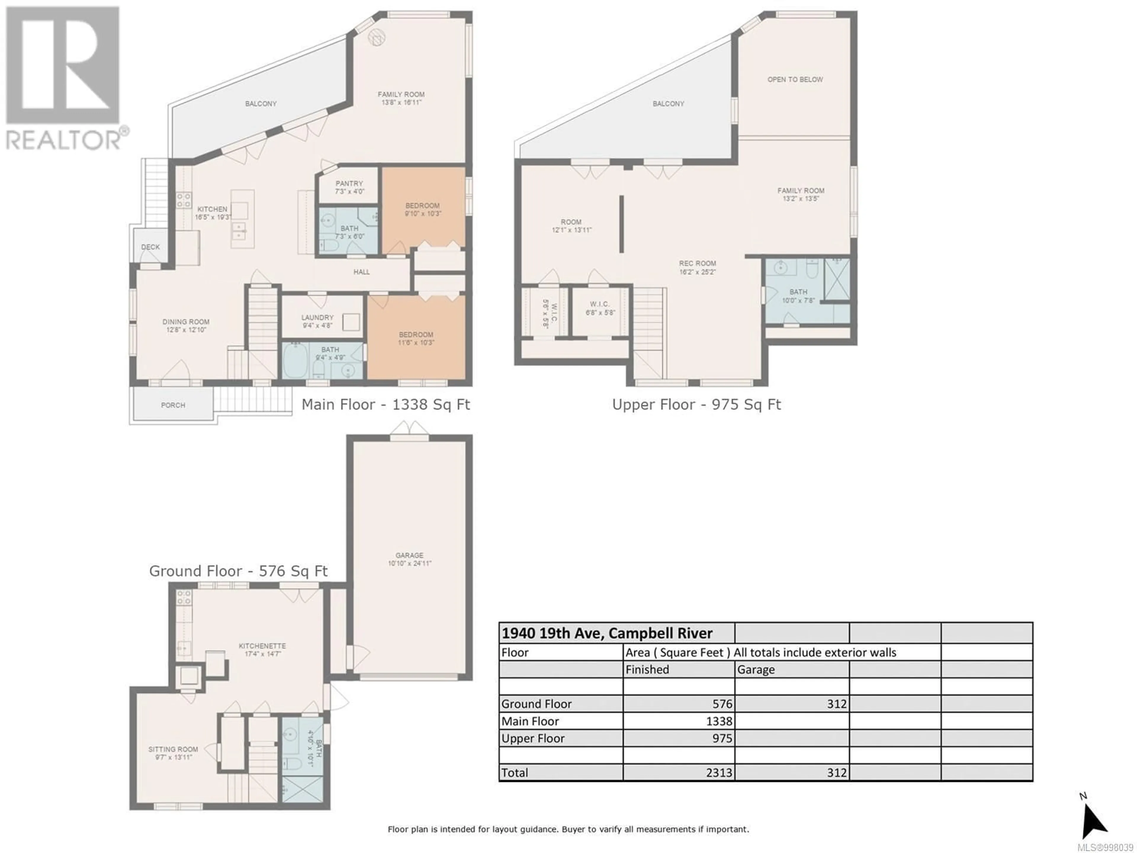 Floor plan for 1940 19TH AVENUE, Campbell River British Columbia V9W4M7