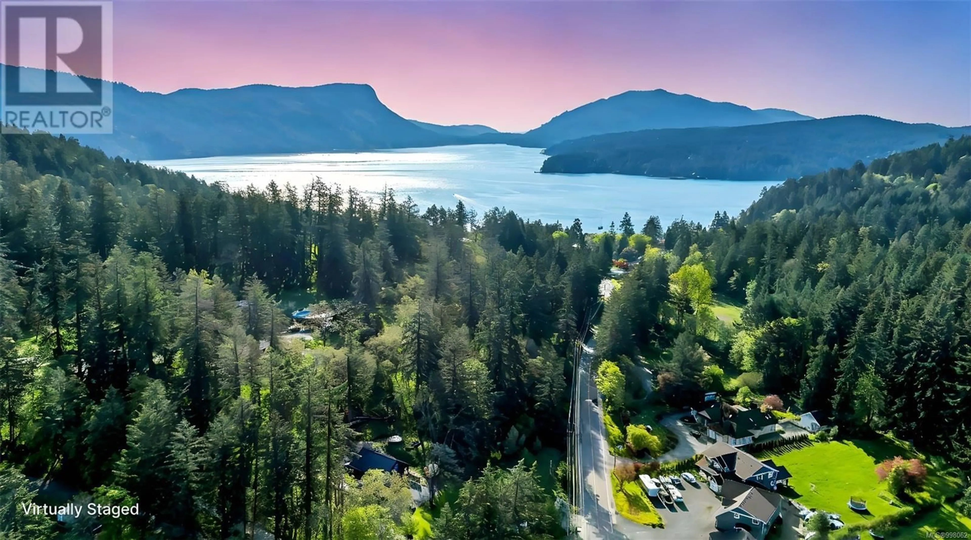 A pic from outside/outdoor area/front of a property/back of a property/a pic from drone, water/lake/river/ocean view for 1029 HERD ROAD, Duncan British Columbia V9L5W9