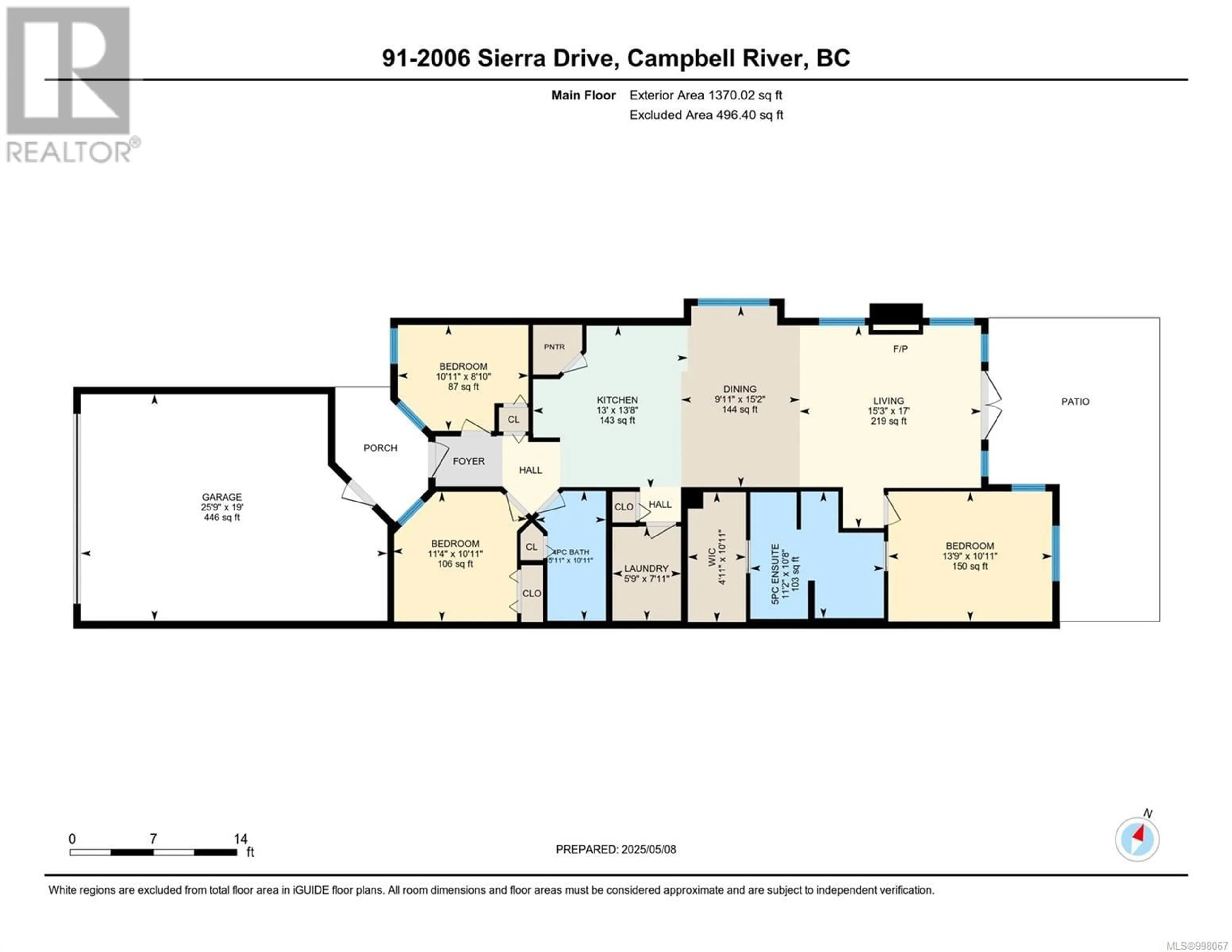 Floor plan for 91 - 2006 SIERRA DRIVE, Campbell River British Columbia V9H1V6