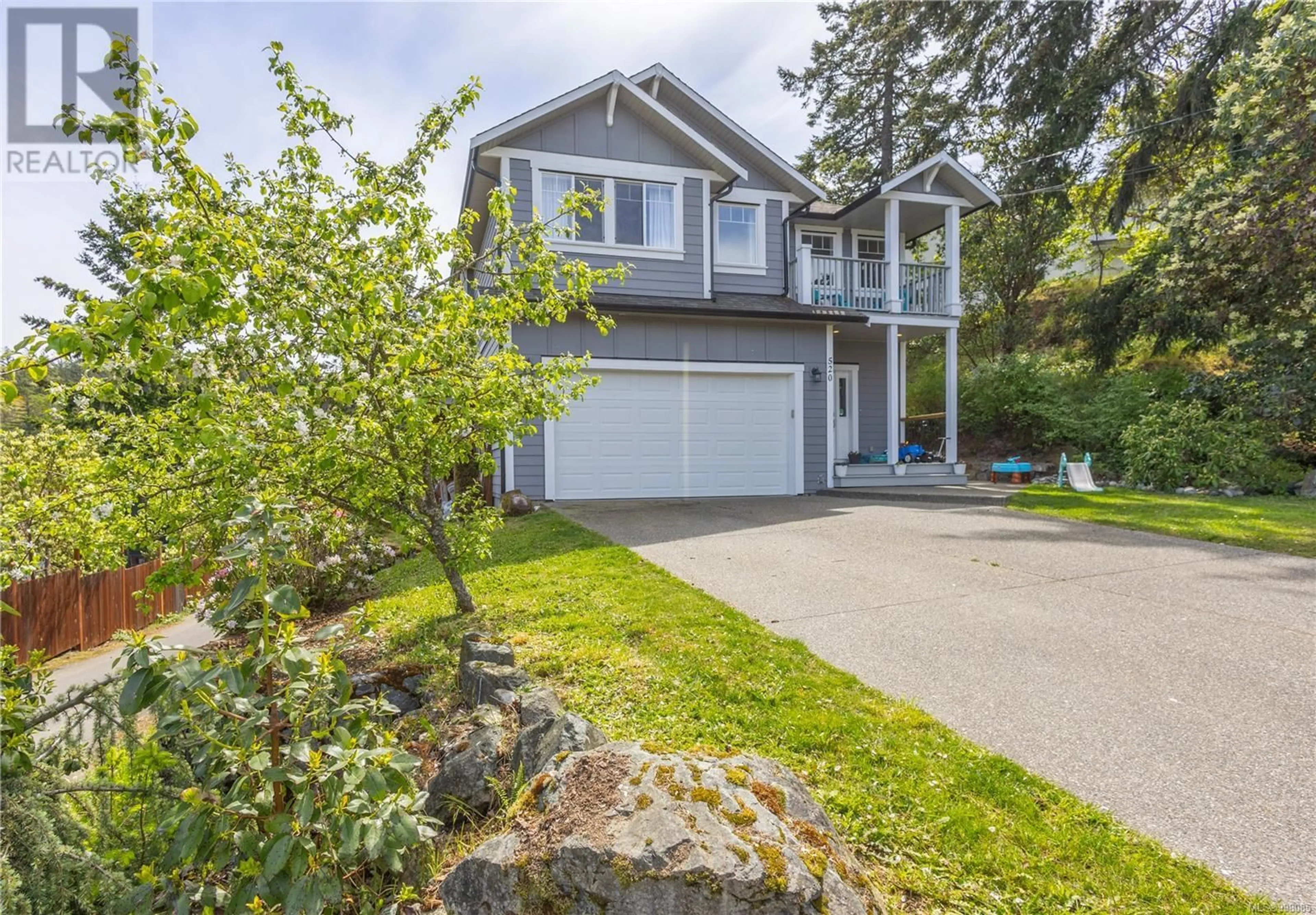 Home with vinyl exterior material, street for 520 LANGVISTA DRIVE, Langford British Columbia V9B5N3