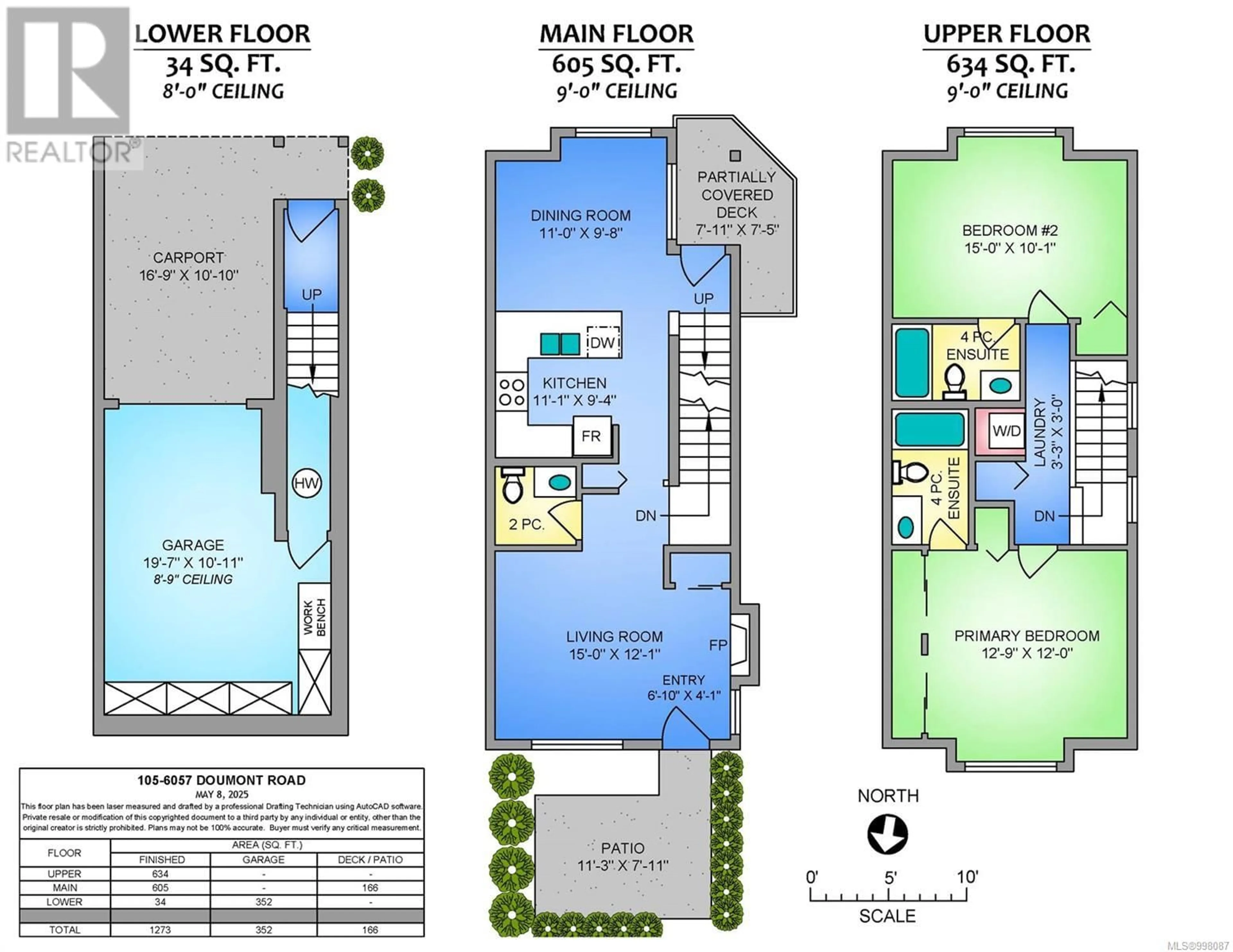 Floor plan for 105 - 6057 DOUMONT ROAD, Nanaimo British Columbia V9T0G3