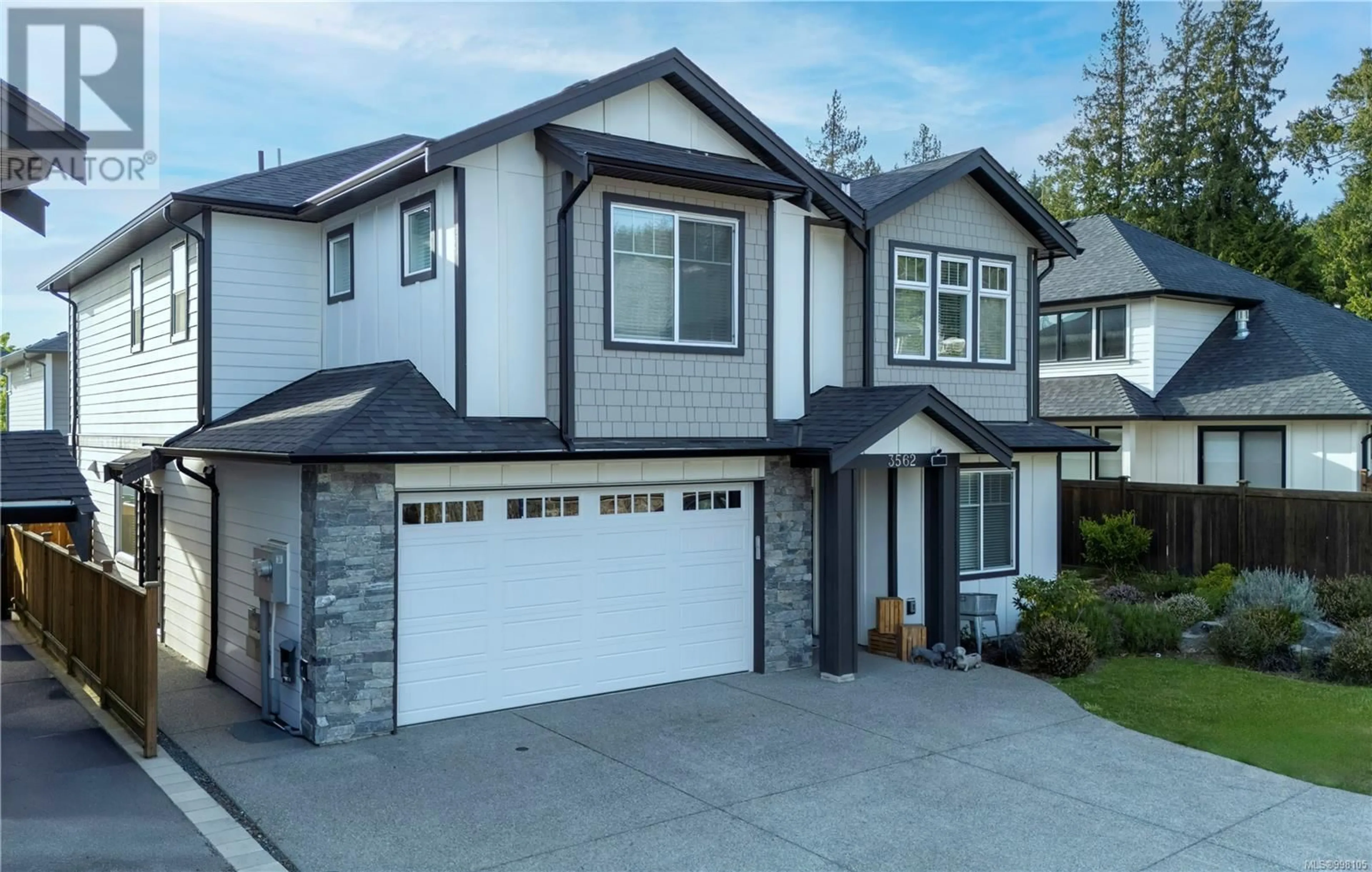 Home with vinyl exterior material, street for 3562 DELBLUSH LANE, Langford British Columbia V9C0K5