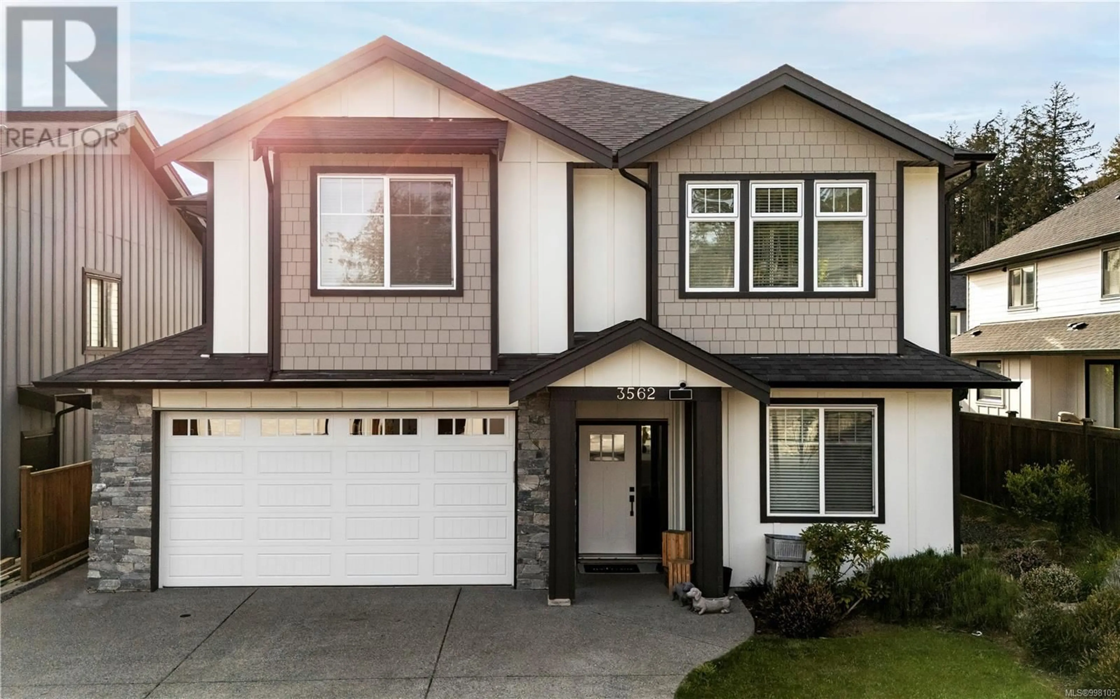 Home with vinyl exterior material, street for 3562 DELBLUSH LANE, Langford British Columbia V9C0K5