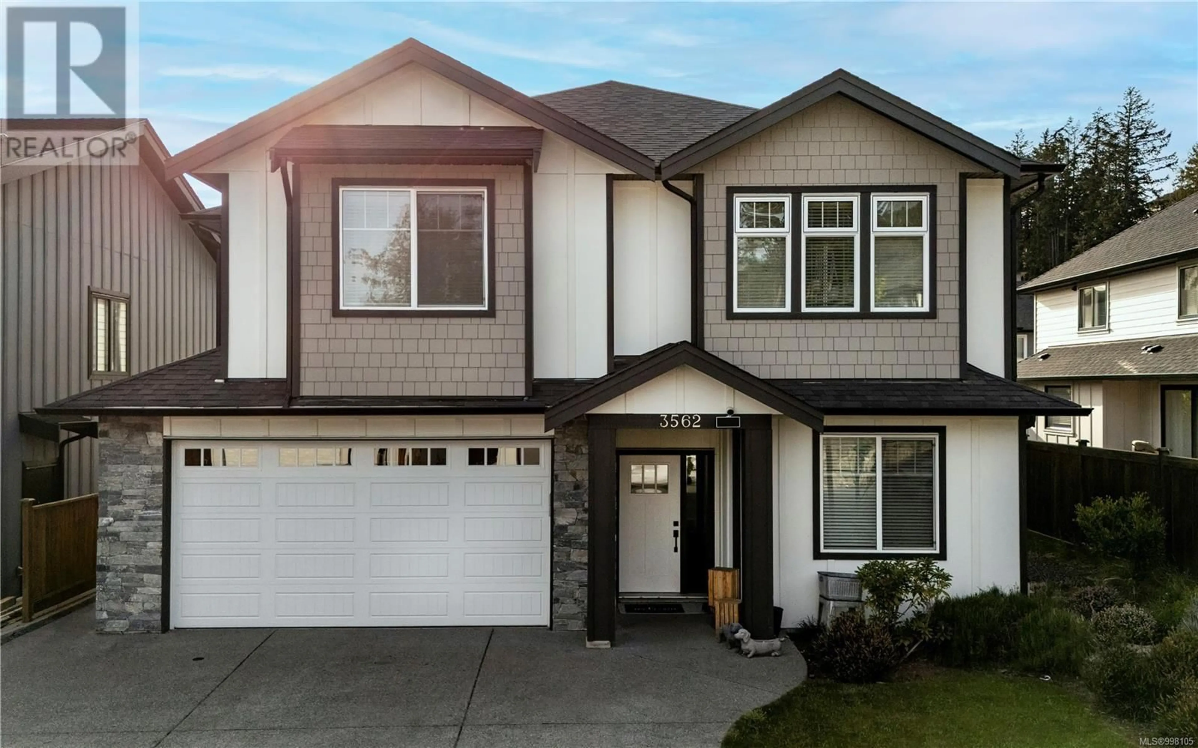 Home with vinyl exterior material, street for 3562 DELBLUSH LANE, Langford British Columbia V9C0K5
