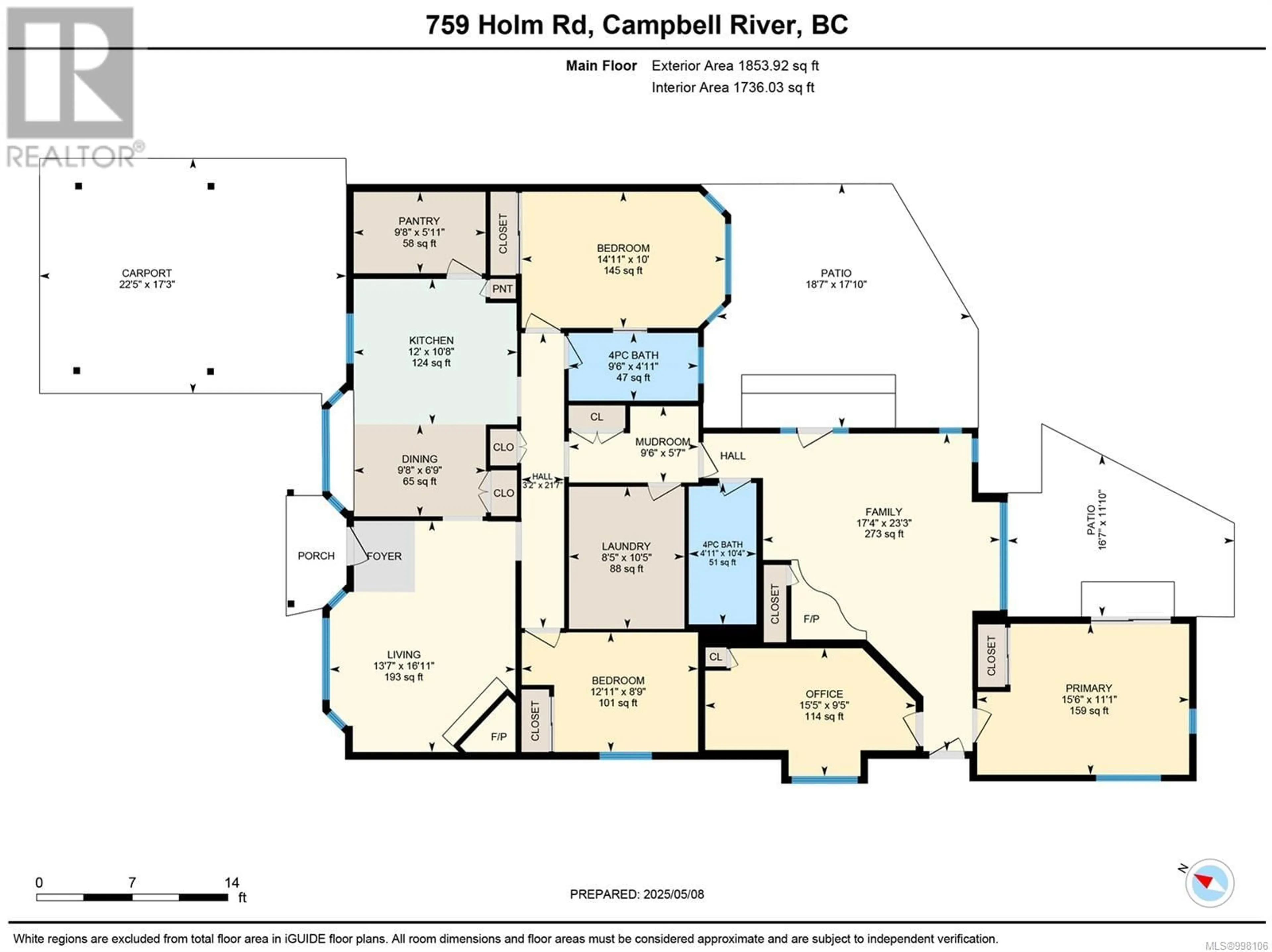 Floor plan for 759 HOLM ROAD, Campbell River British Columbia V9W5R5