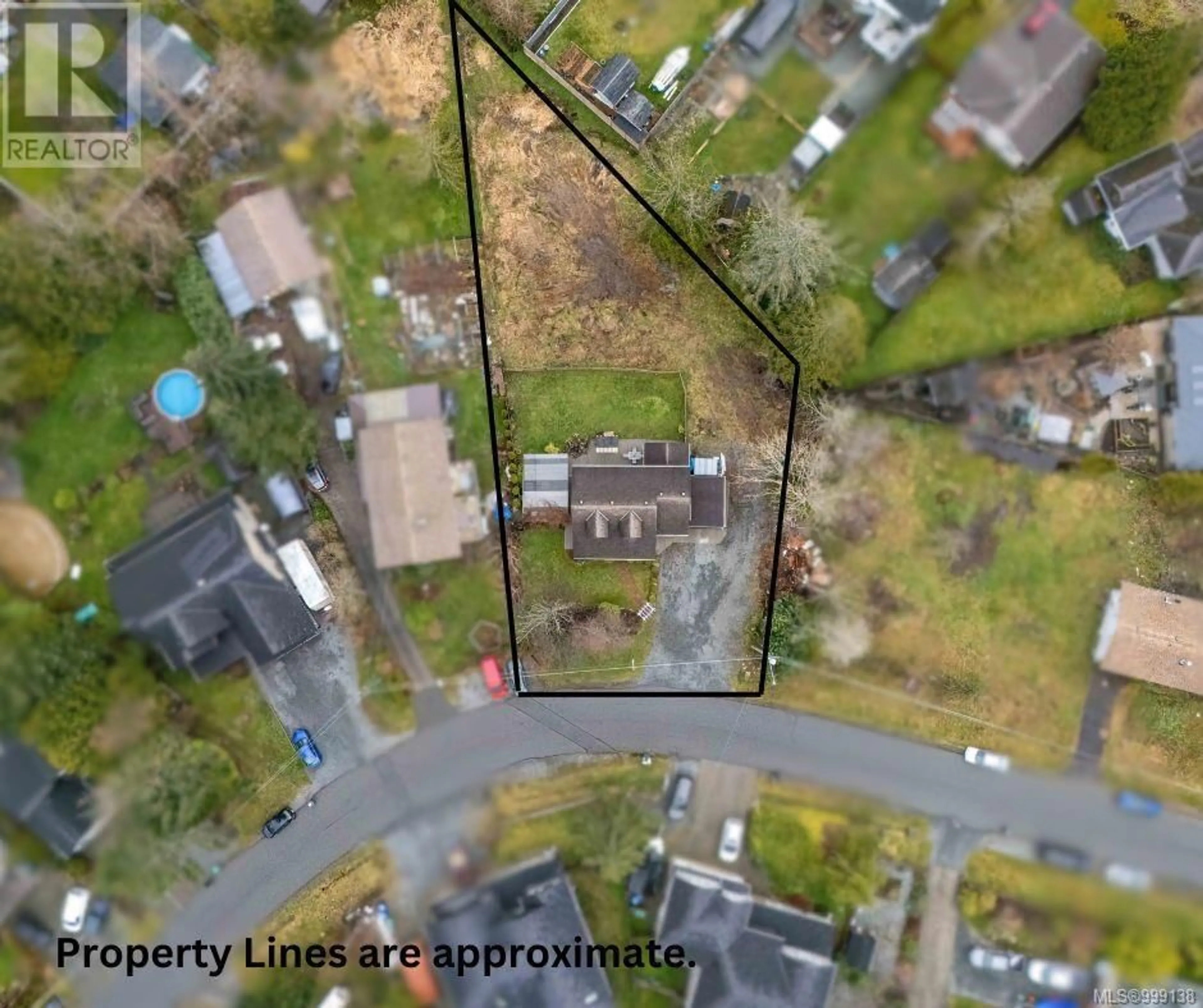 A pic from outside/outdoor area/front of a property/back of a property/a pic from drone, street for 2234 NEIL DRIVE, Nanaimo British Columbia V9R6T4